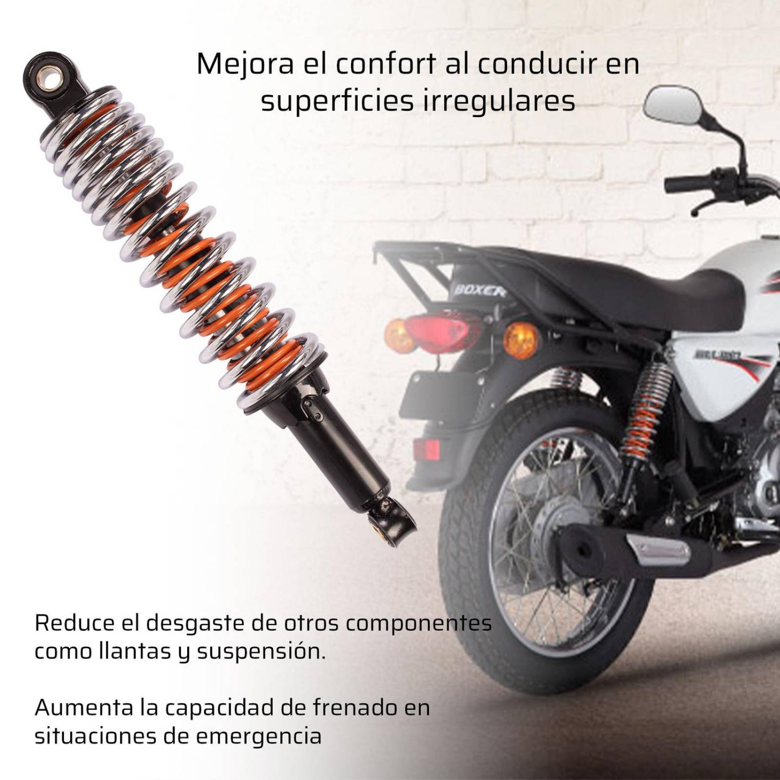 Amortiguadores traseros moto Boxer150 BM150 Bajaj Kinlley 