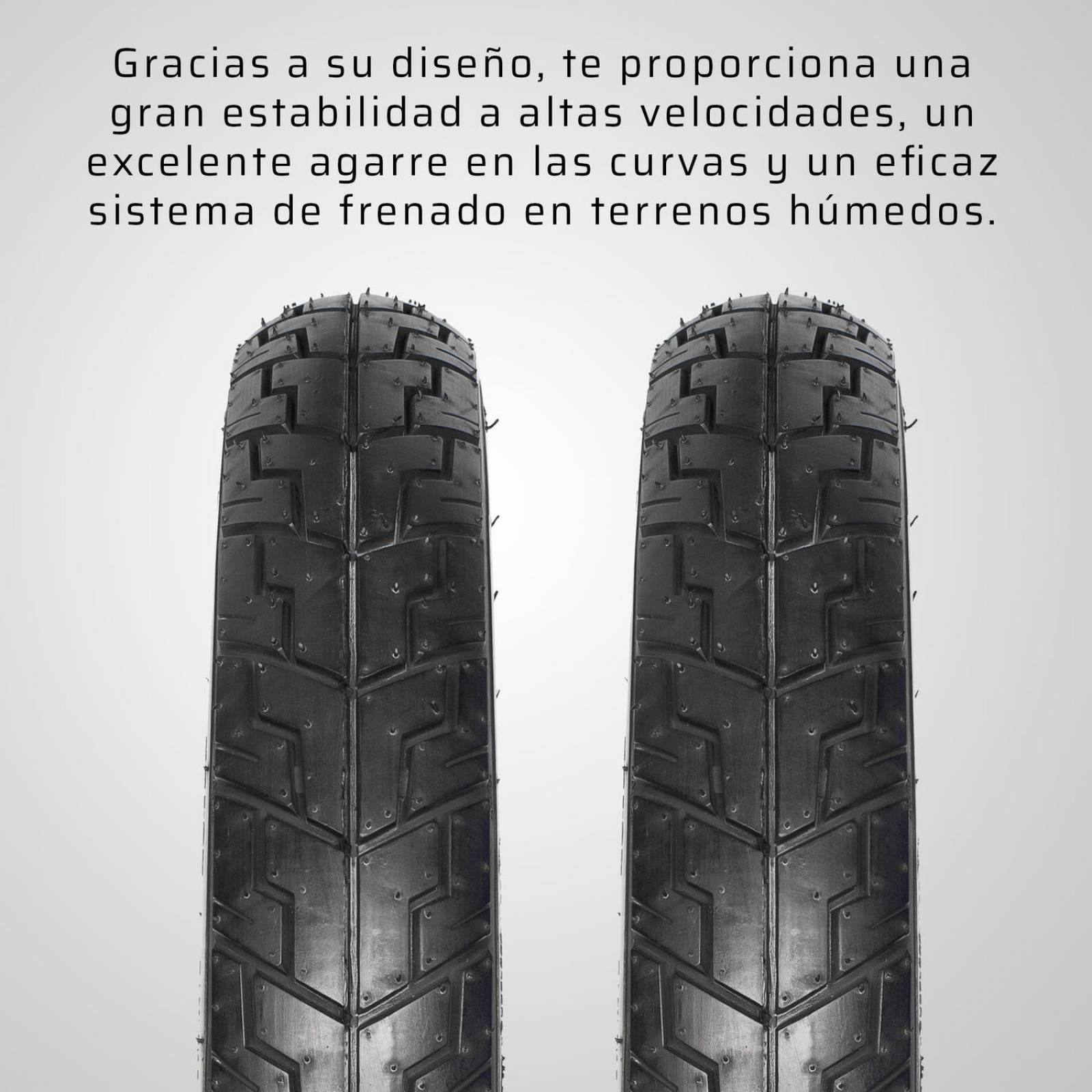 Set Llantas 90/90-18 para moto Tubeless 57R P822 Wanda