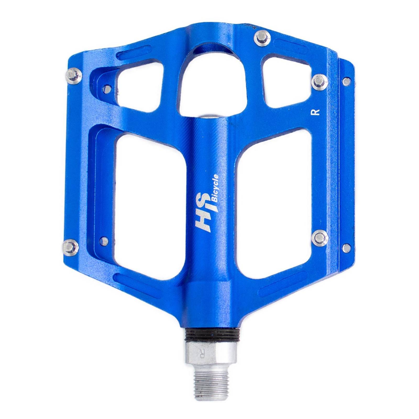 Pedales para bicicleta BMX 1 2 aluminio azul ALNC 1002 HS