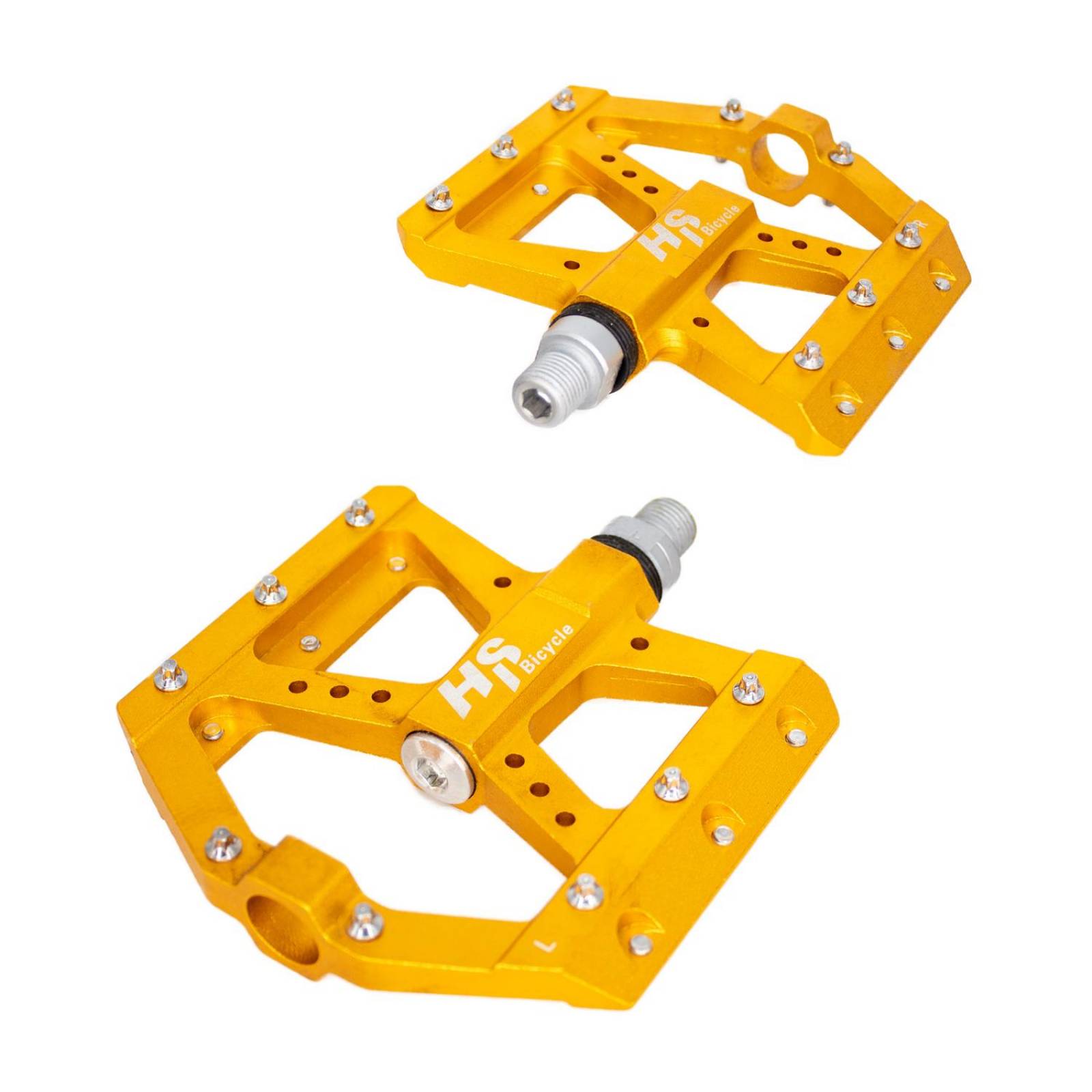 Pedales para bicicleta BMX 1/2 aluminio naranja ALNC-1003 HS 