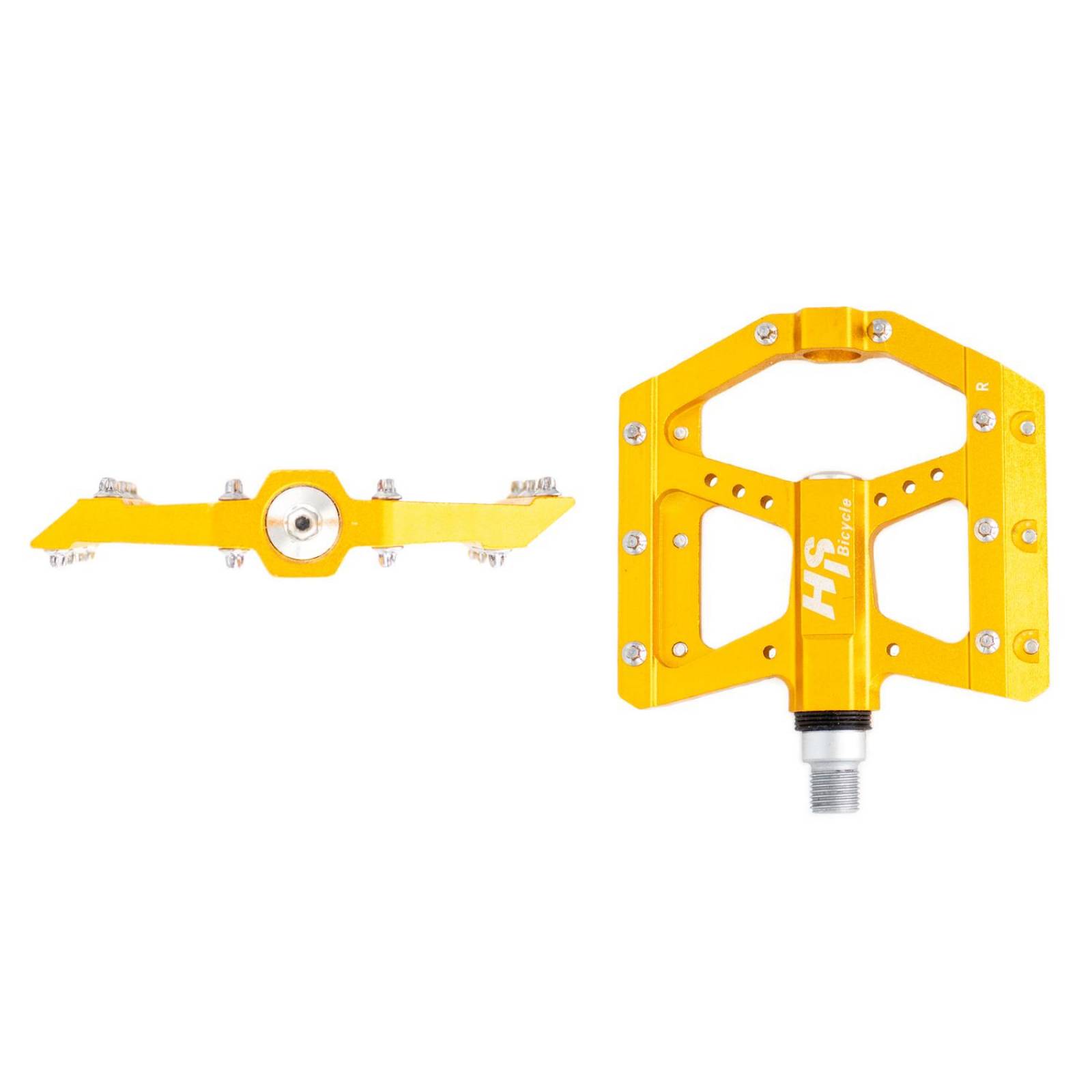 Pedales para bicicleta BMX 1/2 aluminio naranja ALNC-1003 HS 