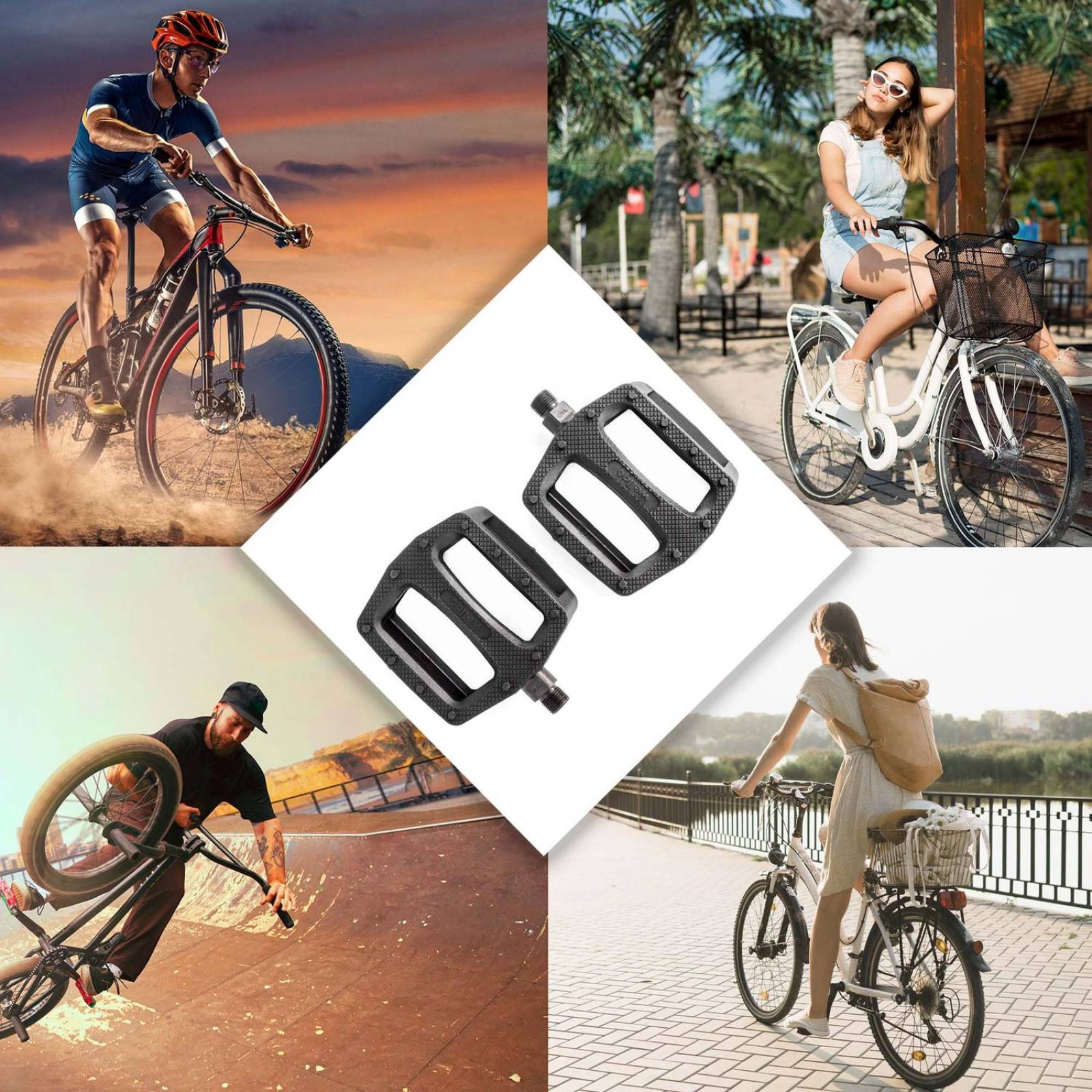 Pedales para bicicleta spinning 9/16 B109N Wellgo 