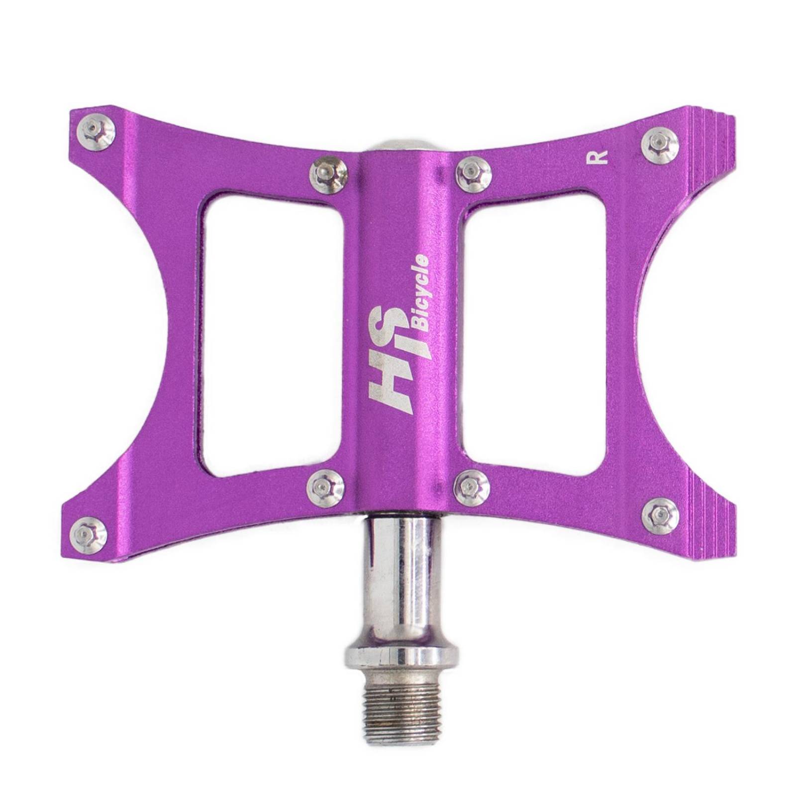 Pedales para bicicleta BMX 1/2 aluminio morado ALNC-2012 HS 