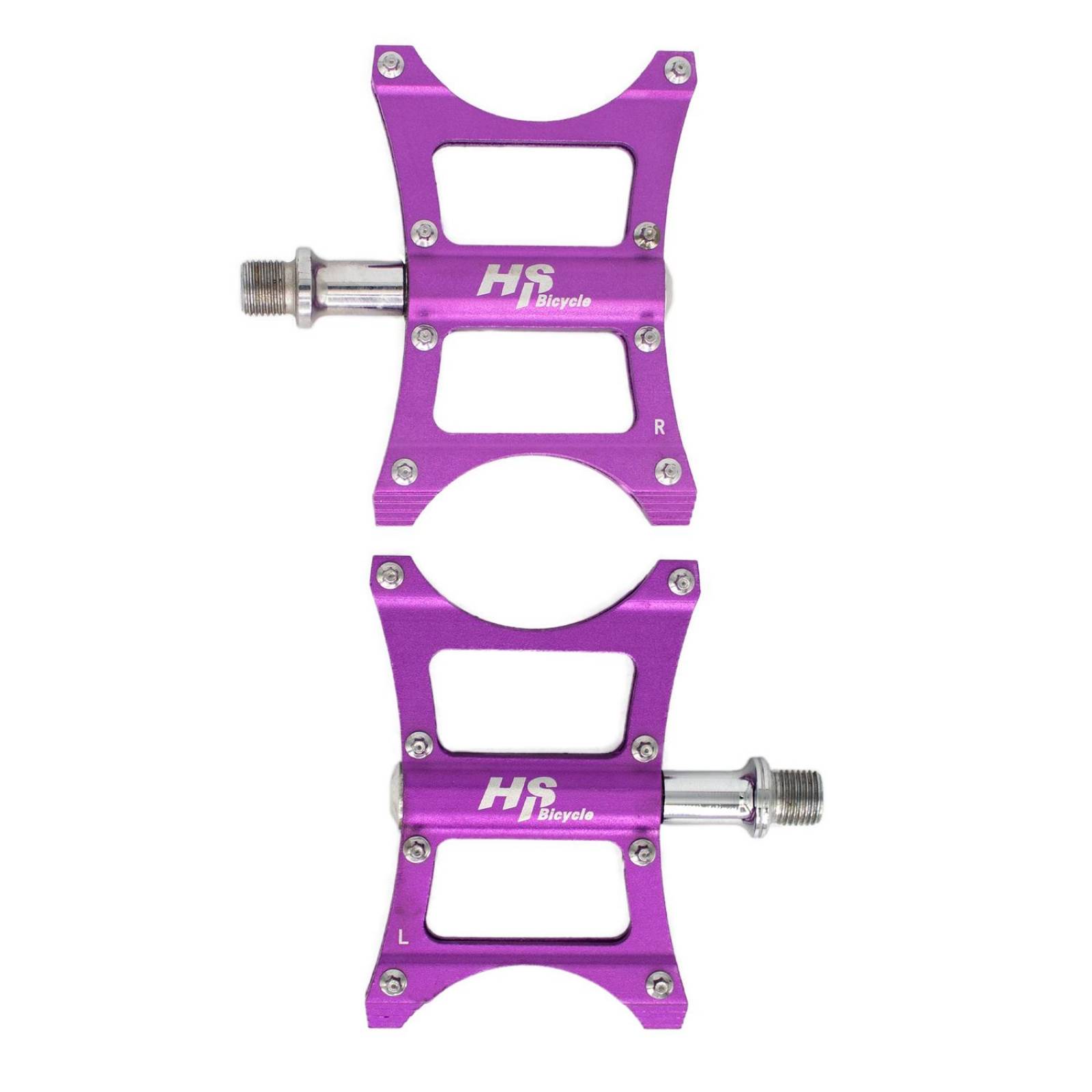 Pedales para bicicleta BMX 1/2 aluminio morado ALNC-2012 HS 