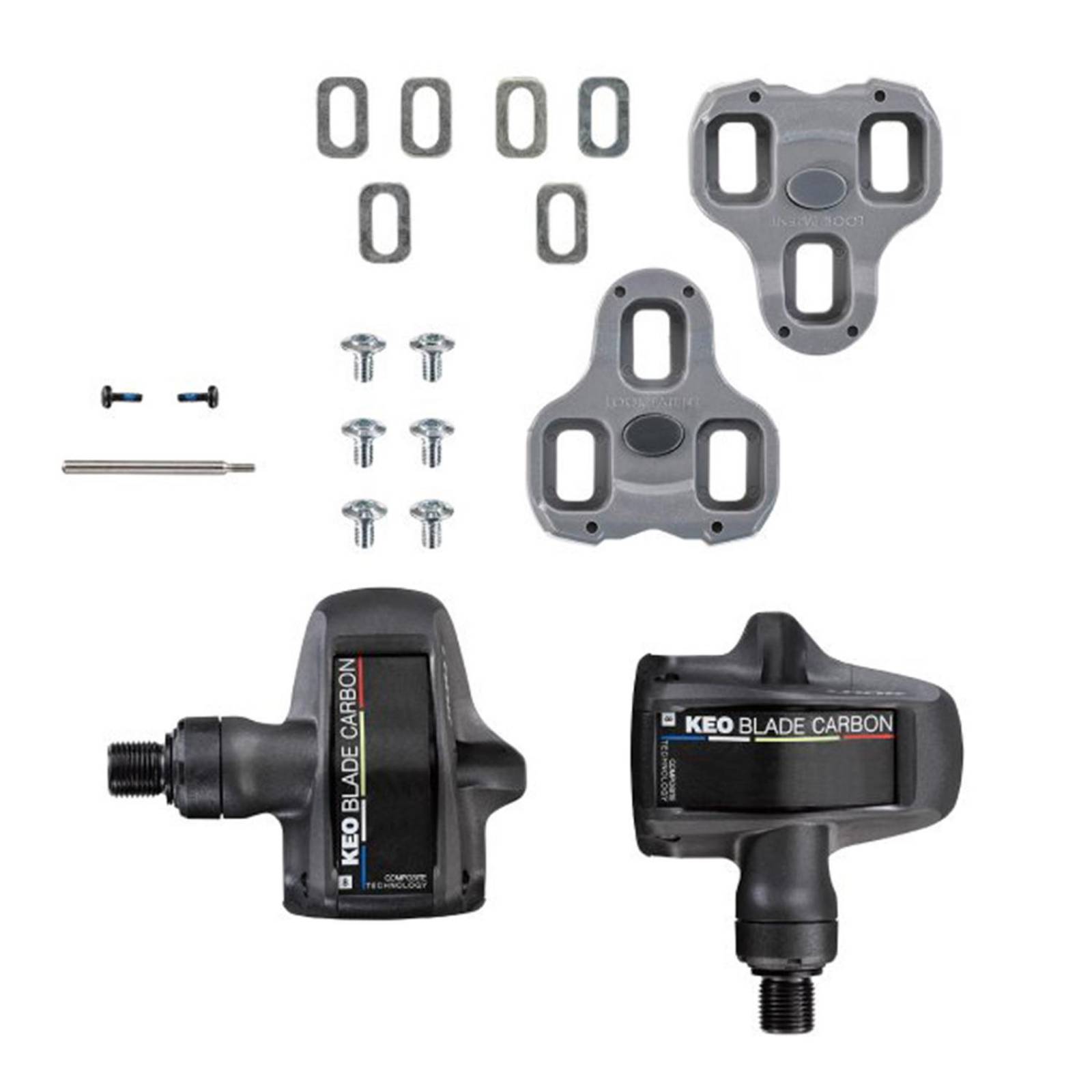 Pedales para bicicleta 9/16 Carbon + placas KEO BLADE Look 