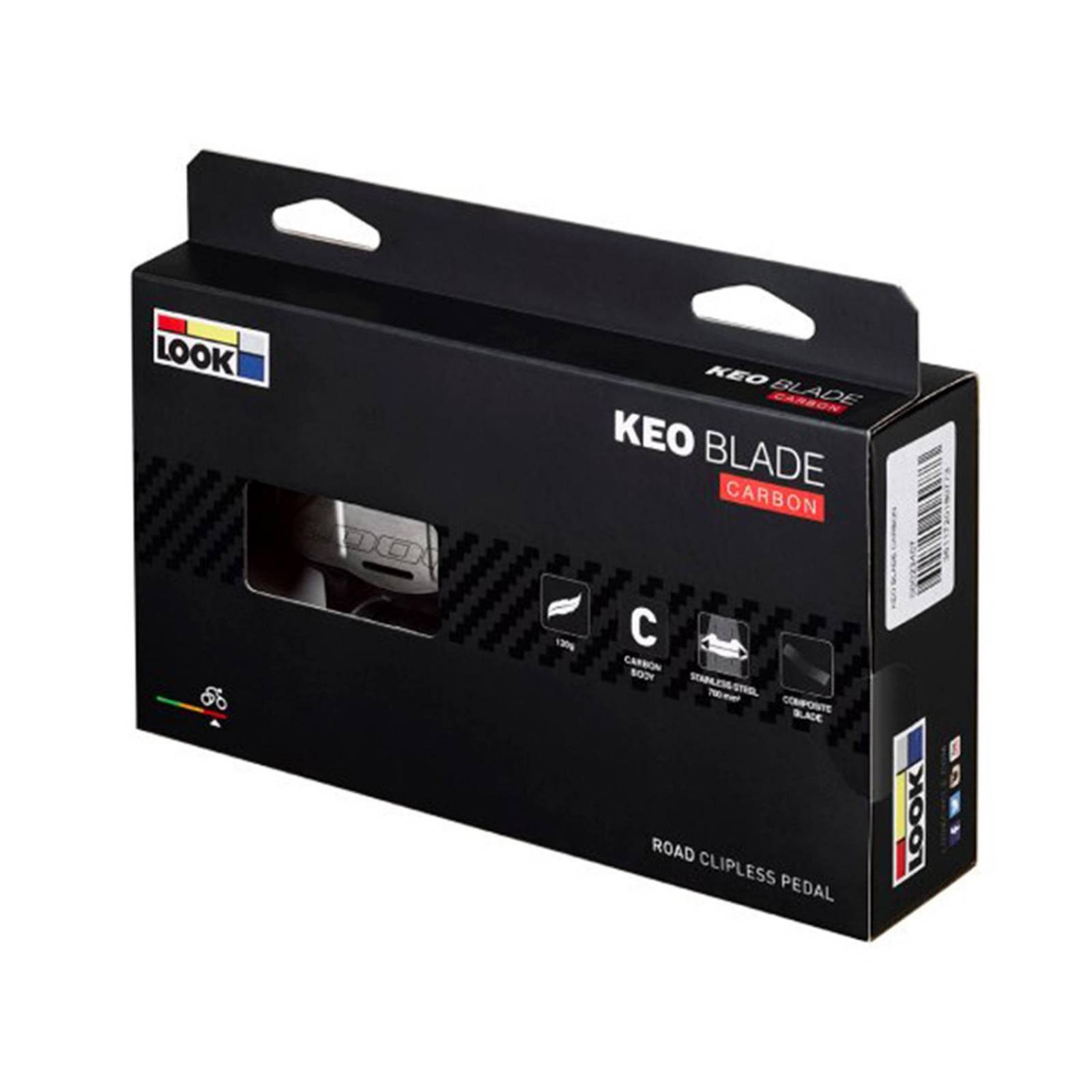 Pedales para bicicleta 9/16 Carbon + placas KEO BLADE Look 