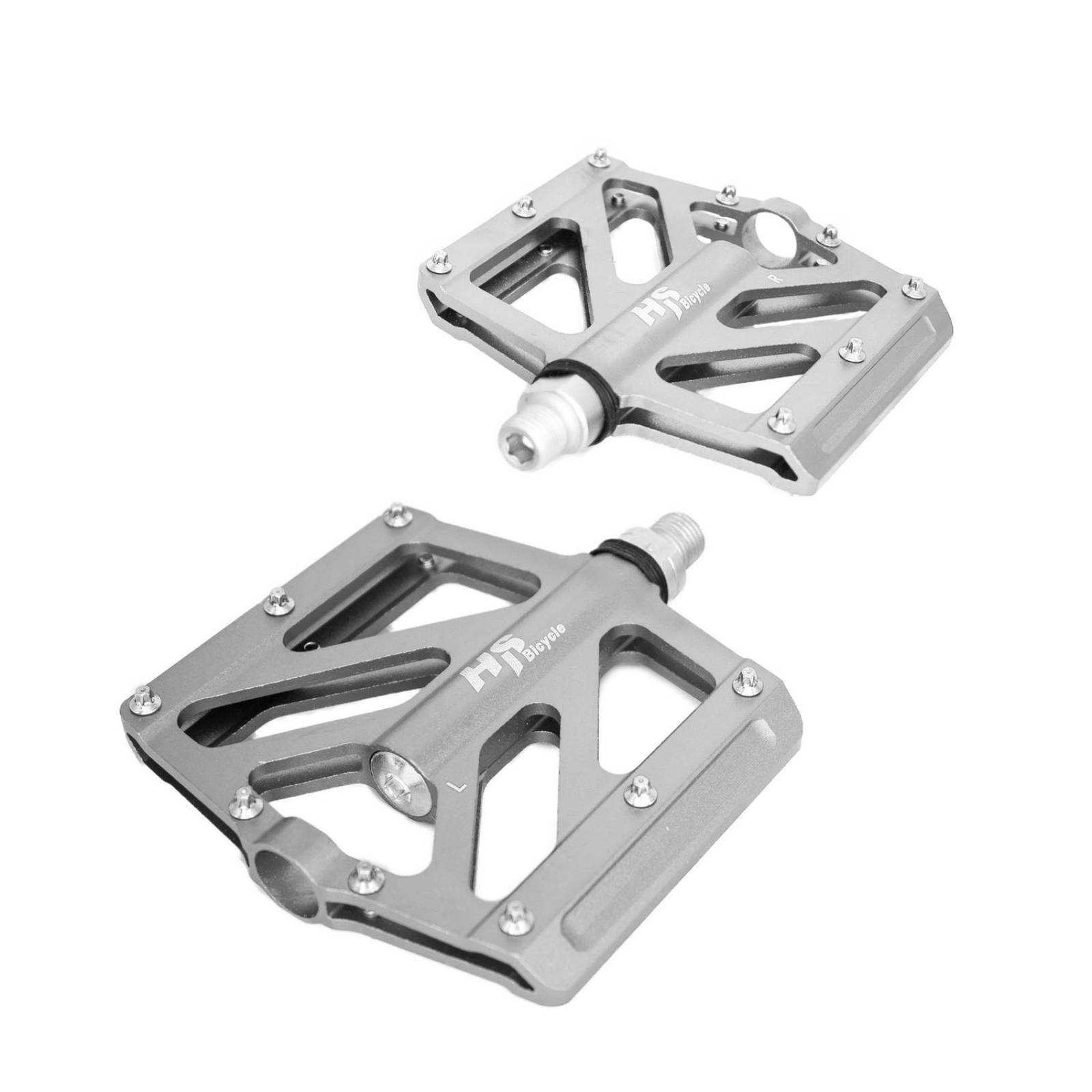 Pedales para bicicleta BMX 1/2 aluminio plata ALNC-2014 HS