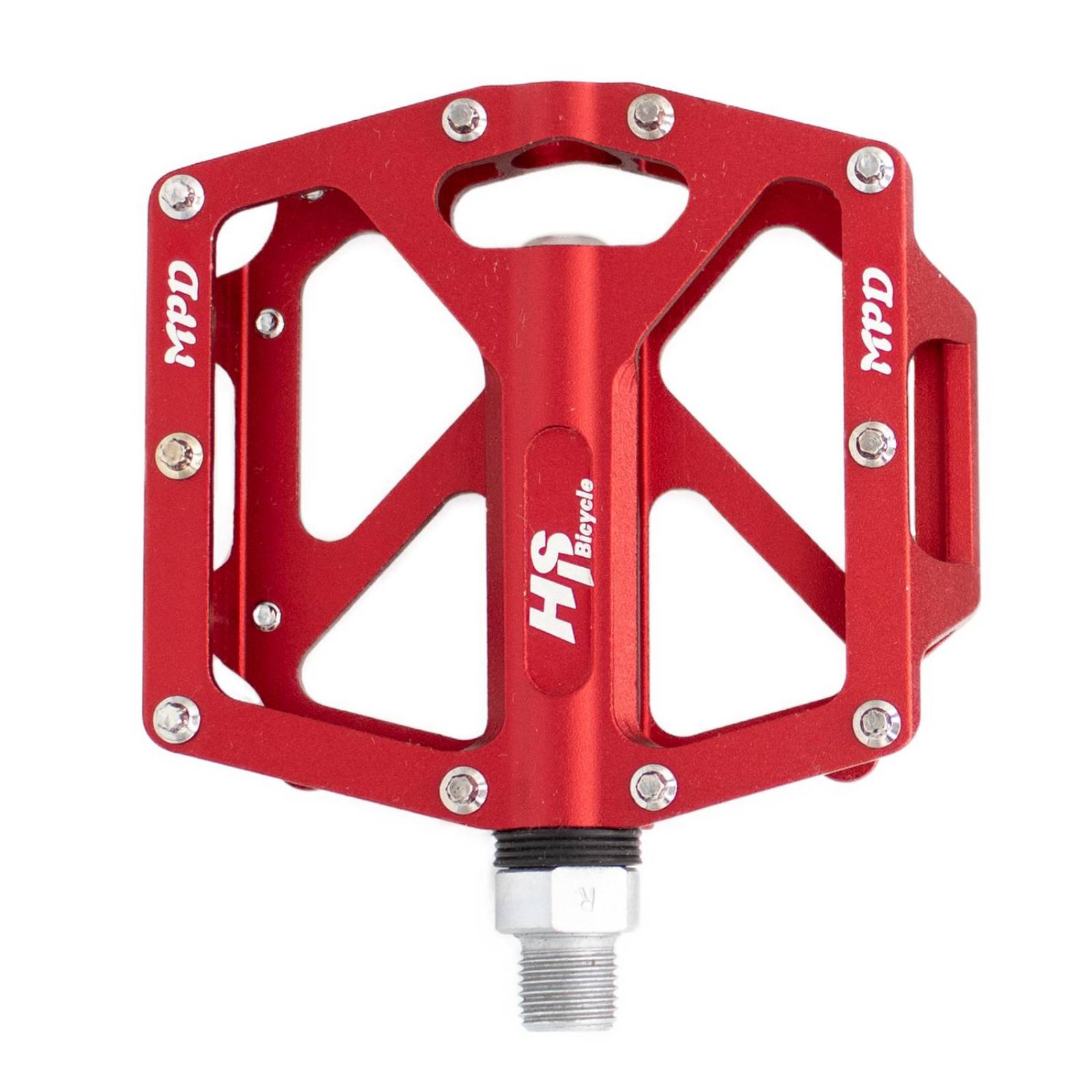 Pedales para bicicleta BMX 1/2 aluminio rojo ALNC-548 HS 