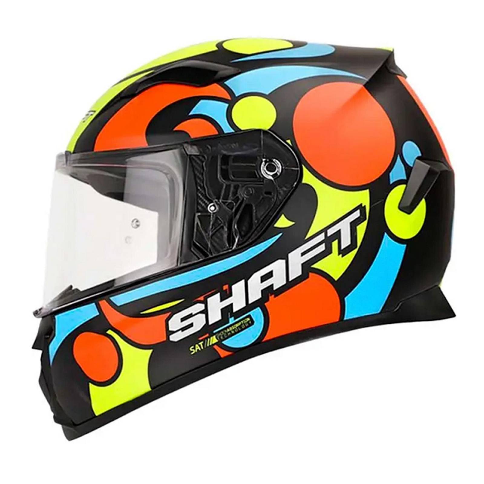 Casco para moto certificado Color Shift Talla XL SH591 Shaft 