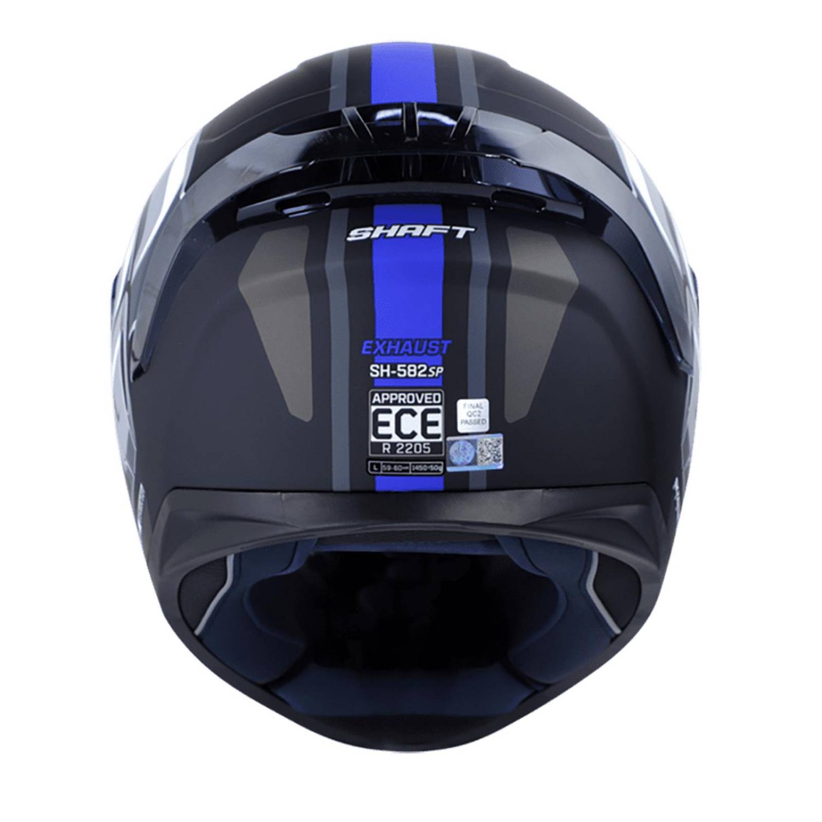 Casco para moto certificado Exhaust Talla XL SH582 Shaft 