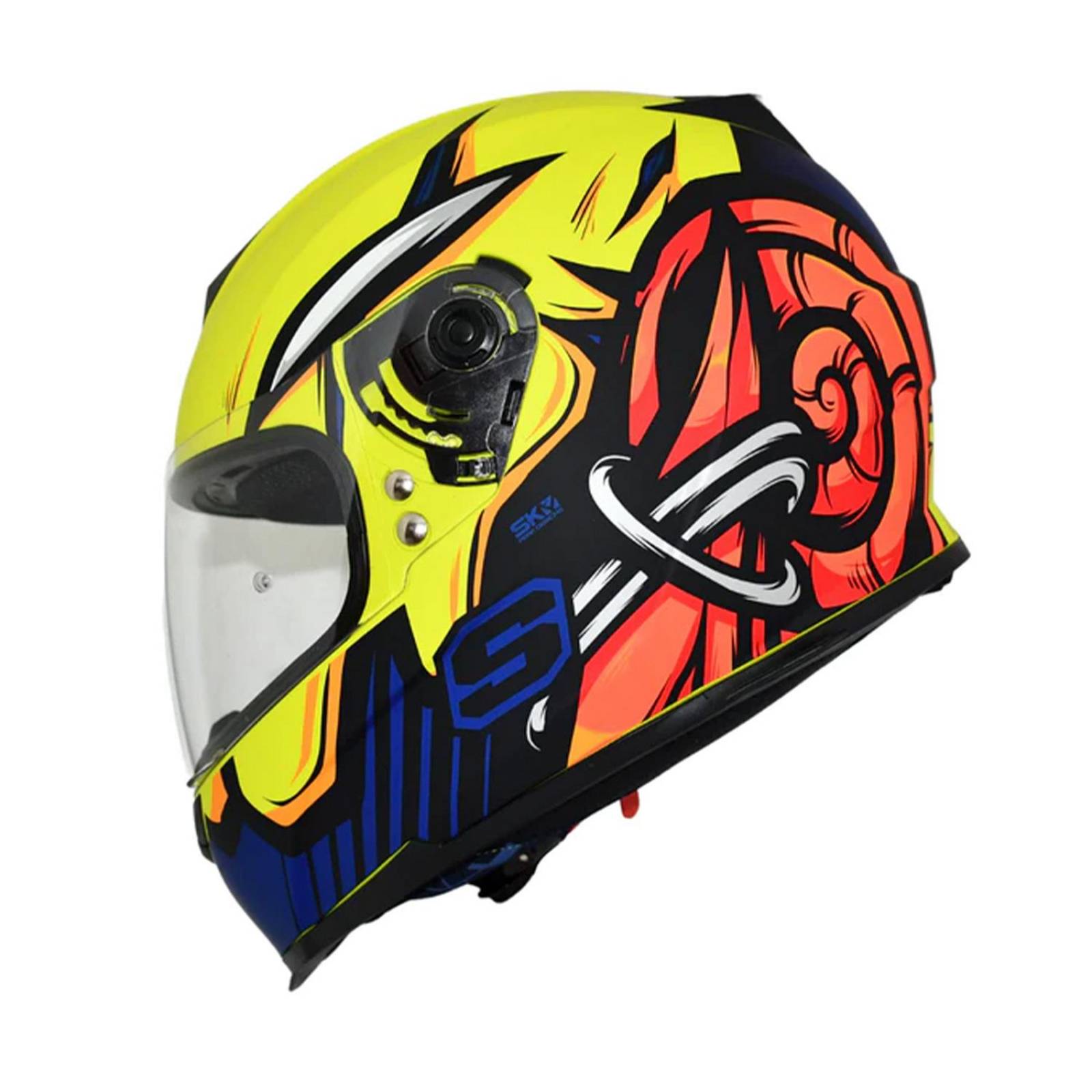 Casco de moto discount amarillo