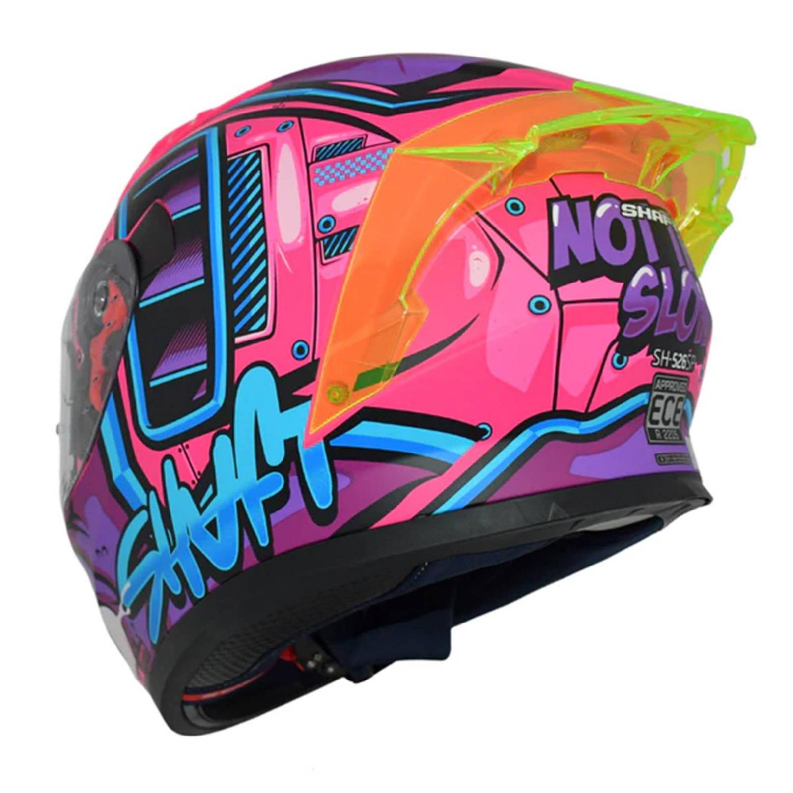 Casco para moto Fucsia Matte Talla M SH526-SP Shaft 