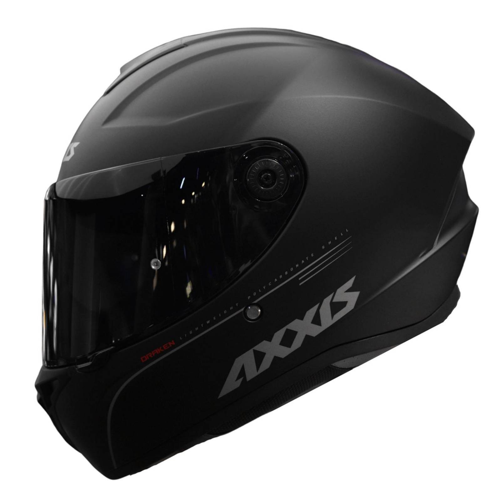 Casco para moto Negro Matte Talla XL Draken Solid Axxis
