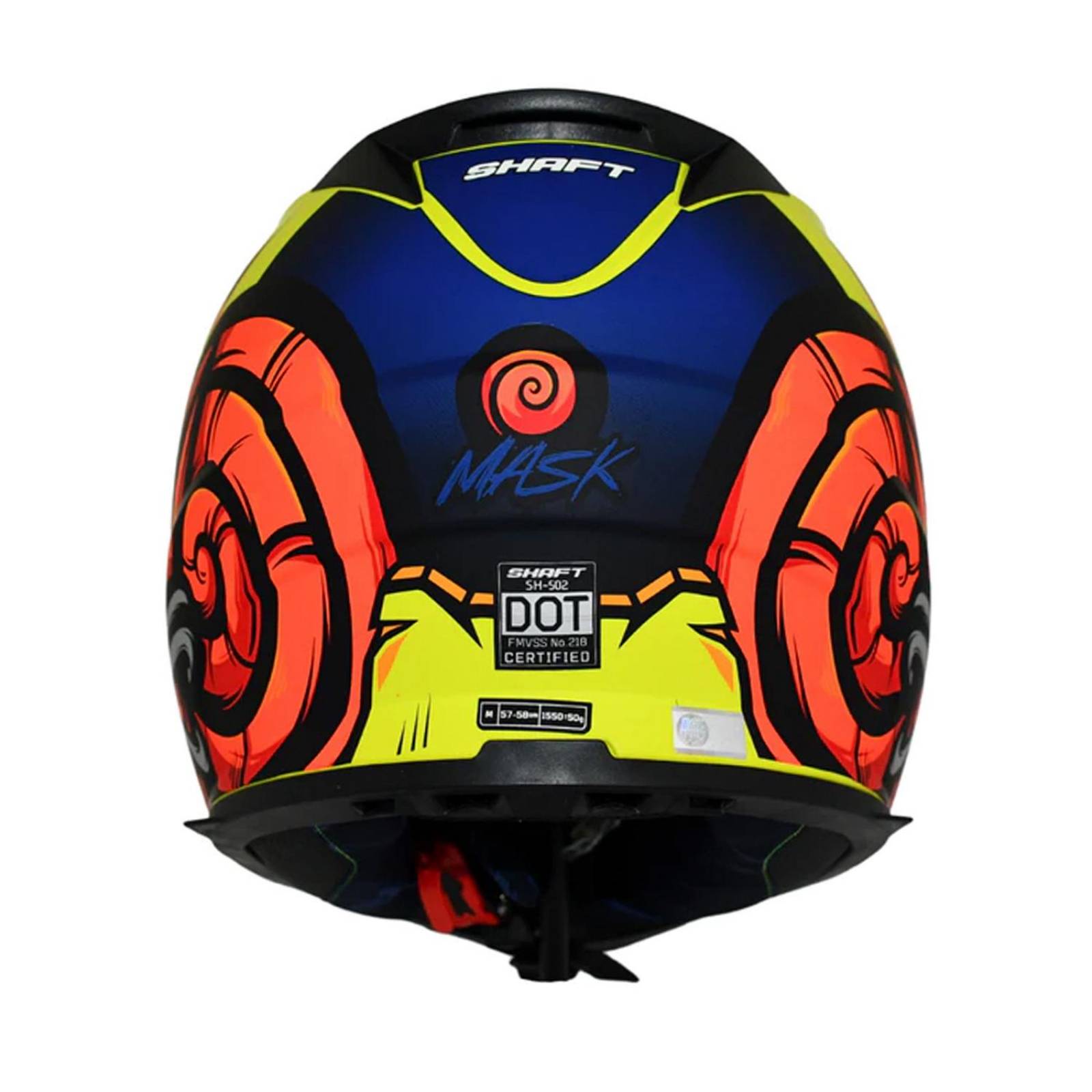 Casco para moto Amarillo Matte Talla M SH502 Mask Shaft