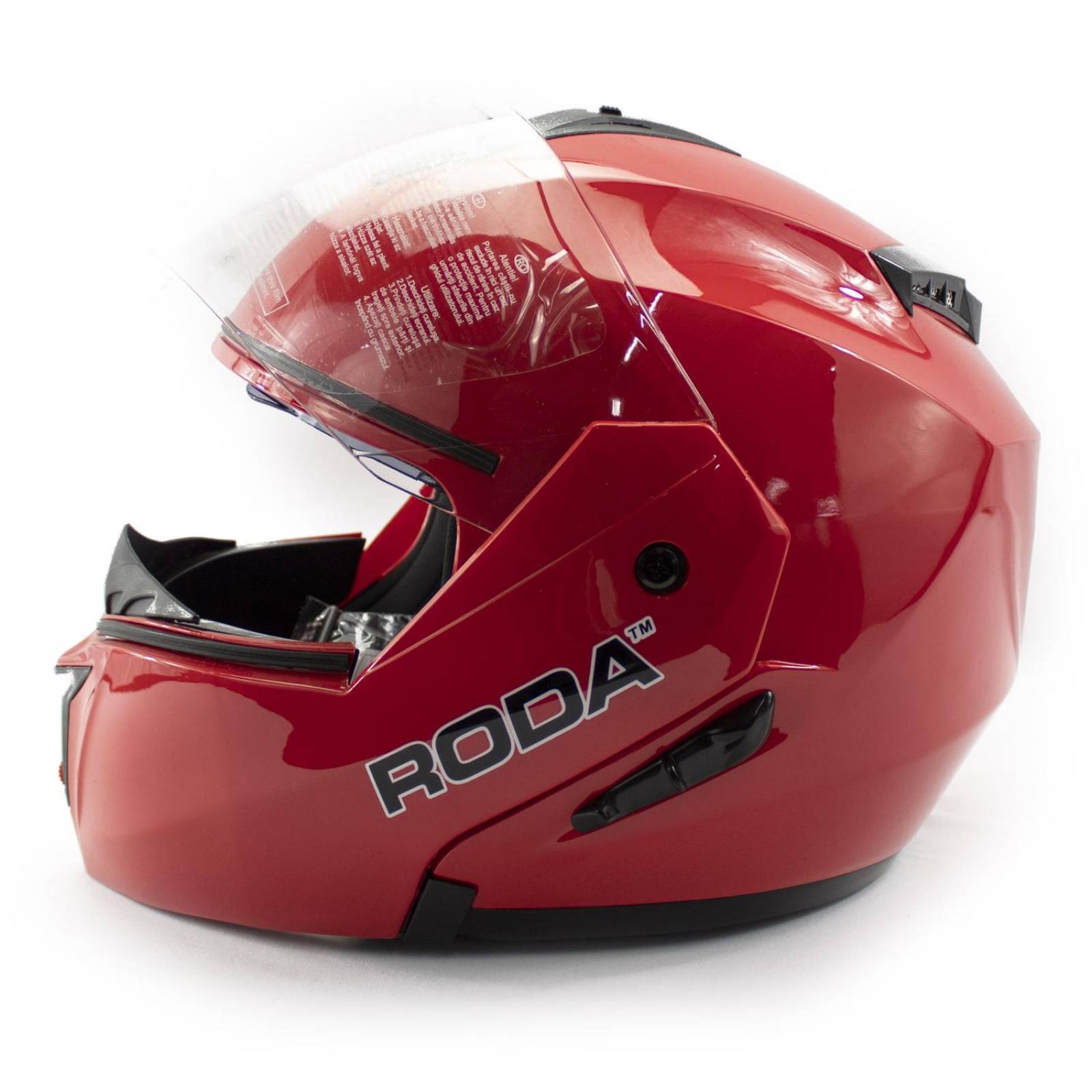 Casco abatible para moto rojo talla L Revenge Roda 