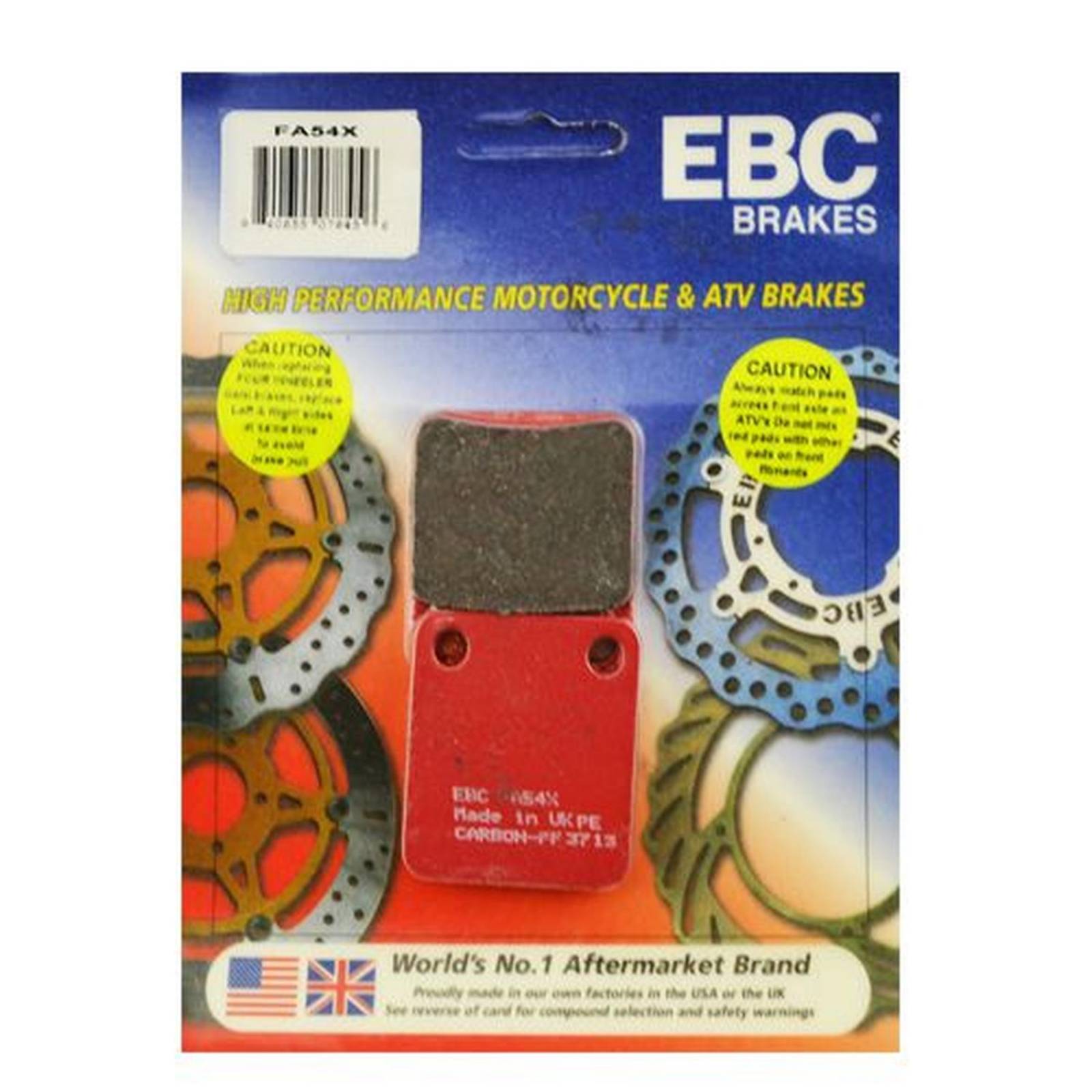 Balatas freno disco para moto TITAN DS FORZA TS FA54X EBC 