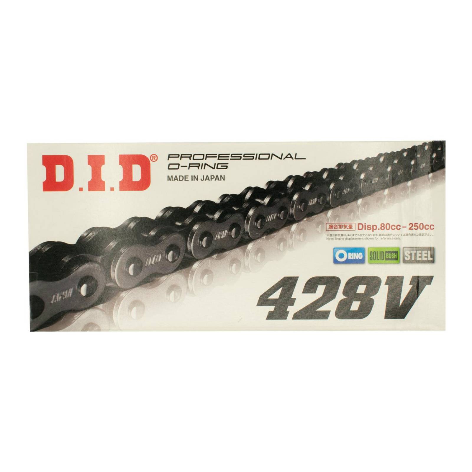 Cadena para moto 428V x 132 eslabones Oil Ring DID 