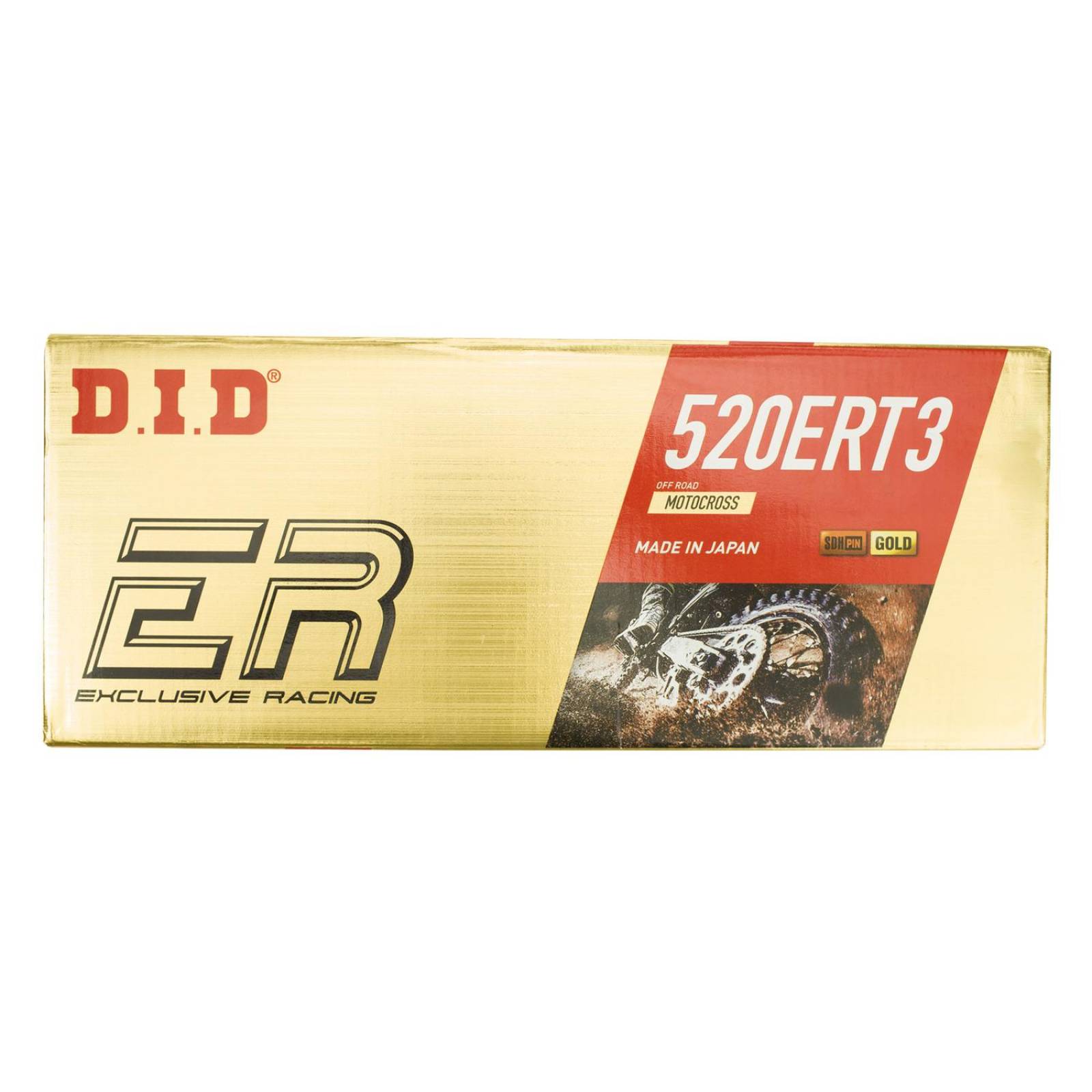 Cadena para moto 520 ERT X 116L Gold Motocross DID 