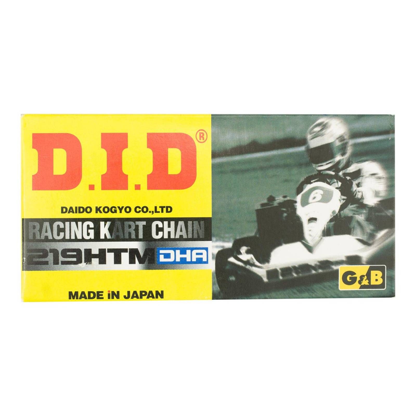 Cadena para moto DHA G&B 114L Dorada 219HTM DID 