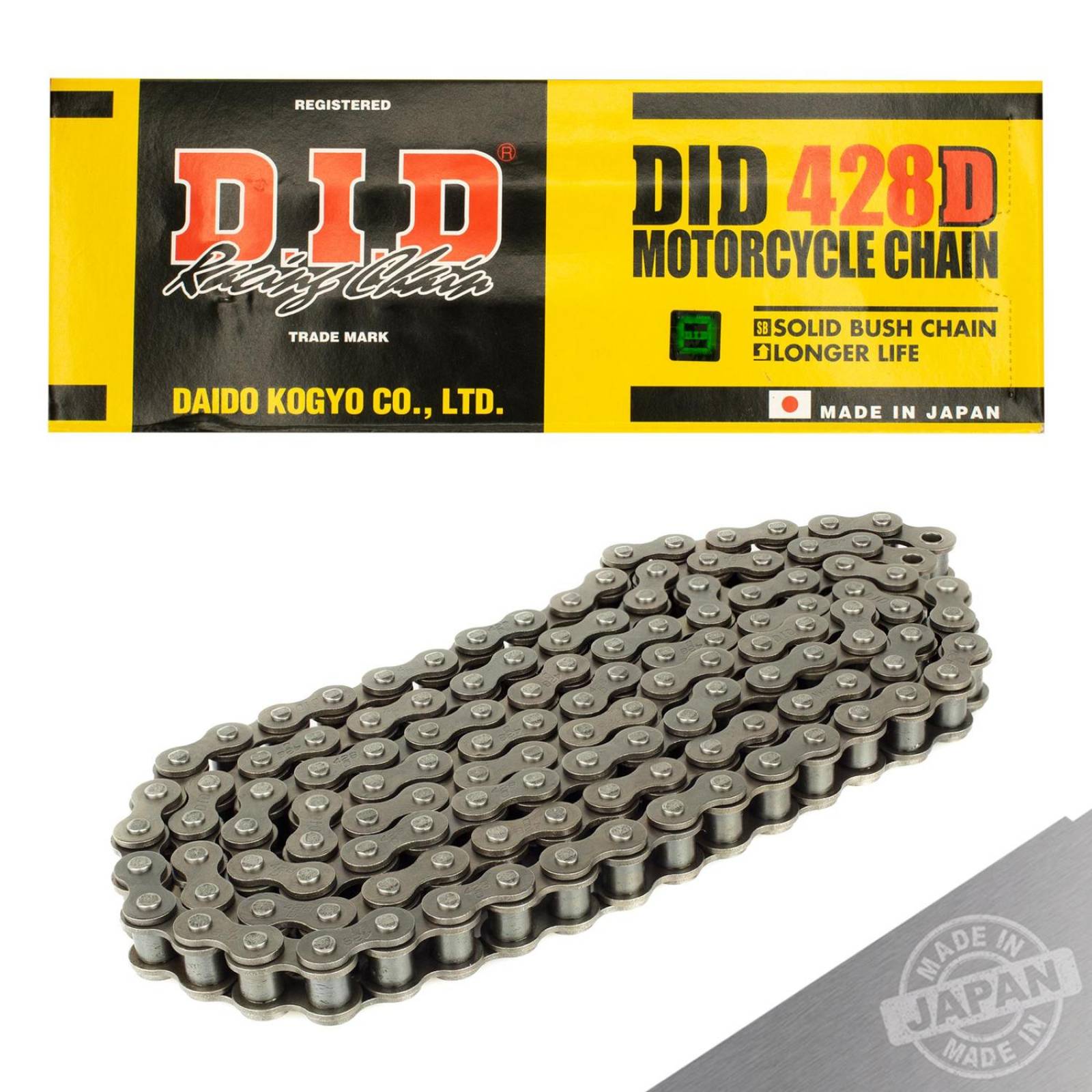 Catena DID 428D Nero - 132 Maglie Con Giunto A Clip Per Moto - Foto 13