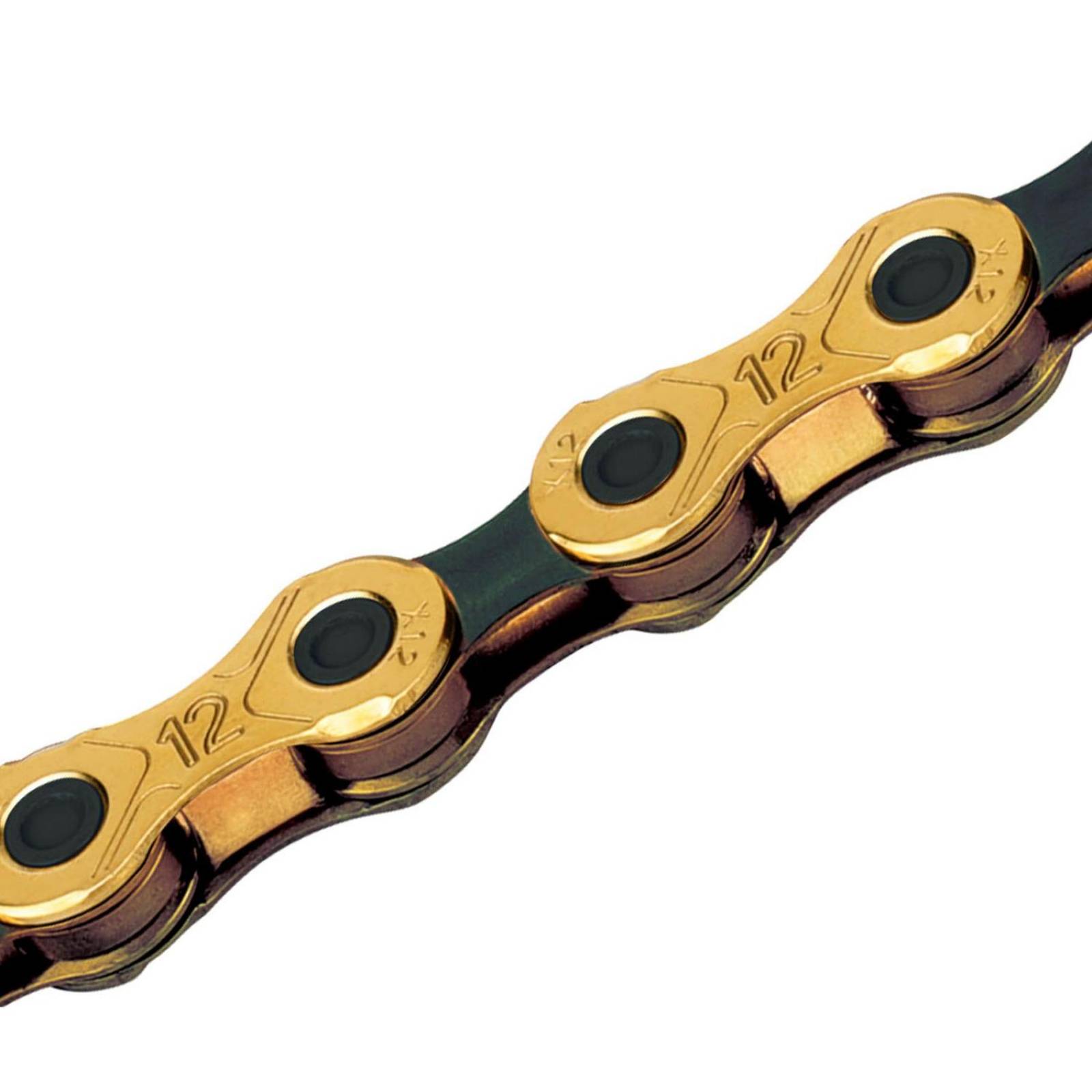 Cadena bicicleta 12 pasos 1/2x11/28 126L dorada TIBK KMC 