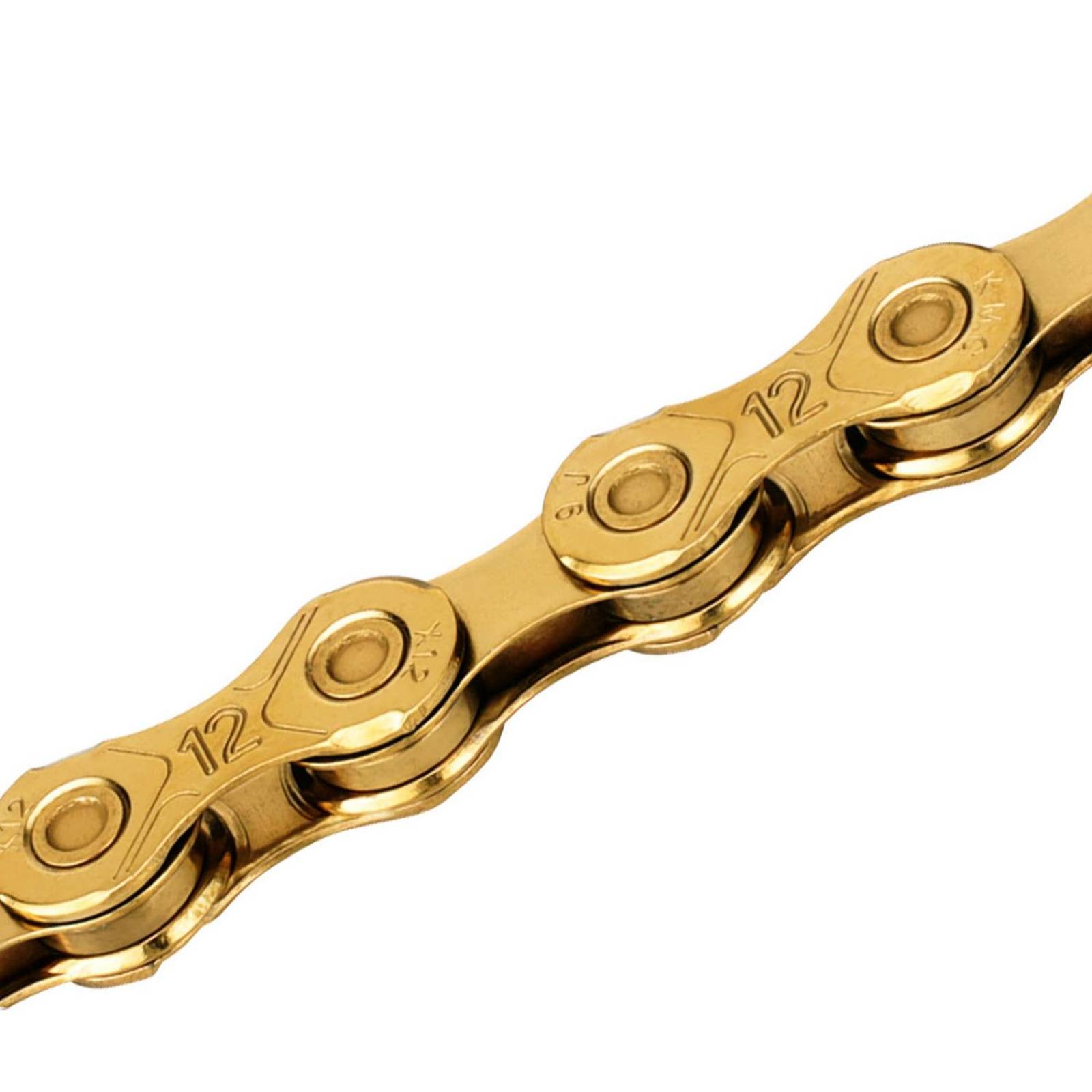 Cadena para bicicleta 12 pasos 1/2x11/128 126L dorada TI KMC