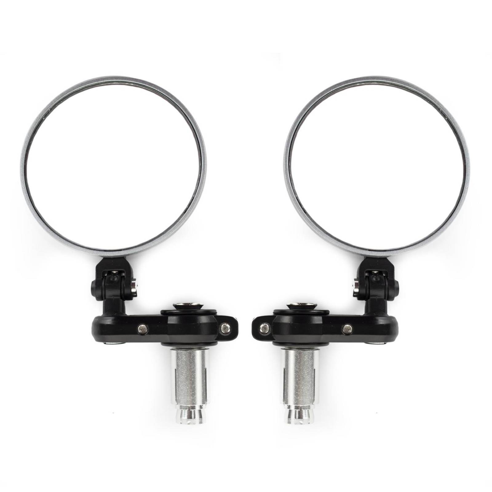 Juego De Espejos Café Racer Para Moto Universal Cromado 