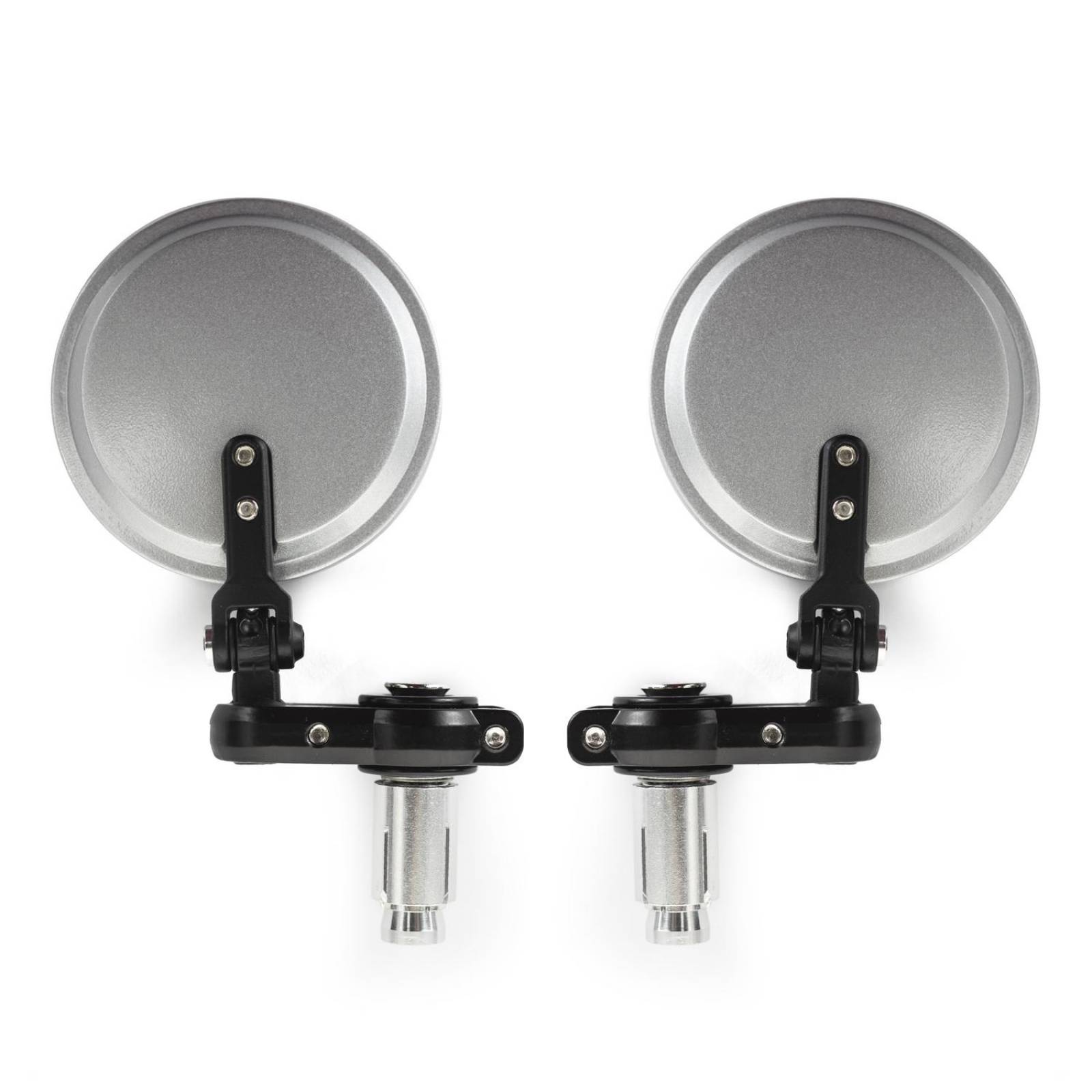 Juego De Espejos Café Racer Para Moto Universal Cromado 