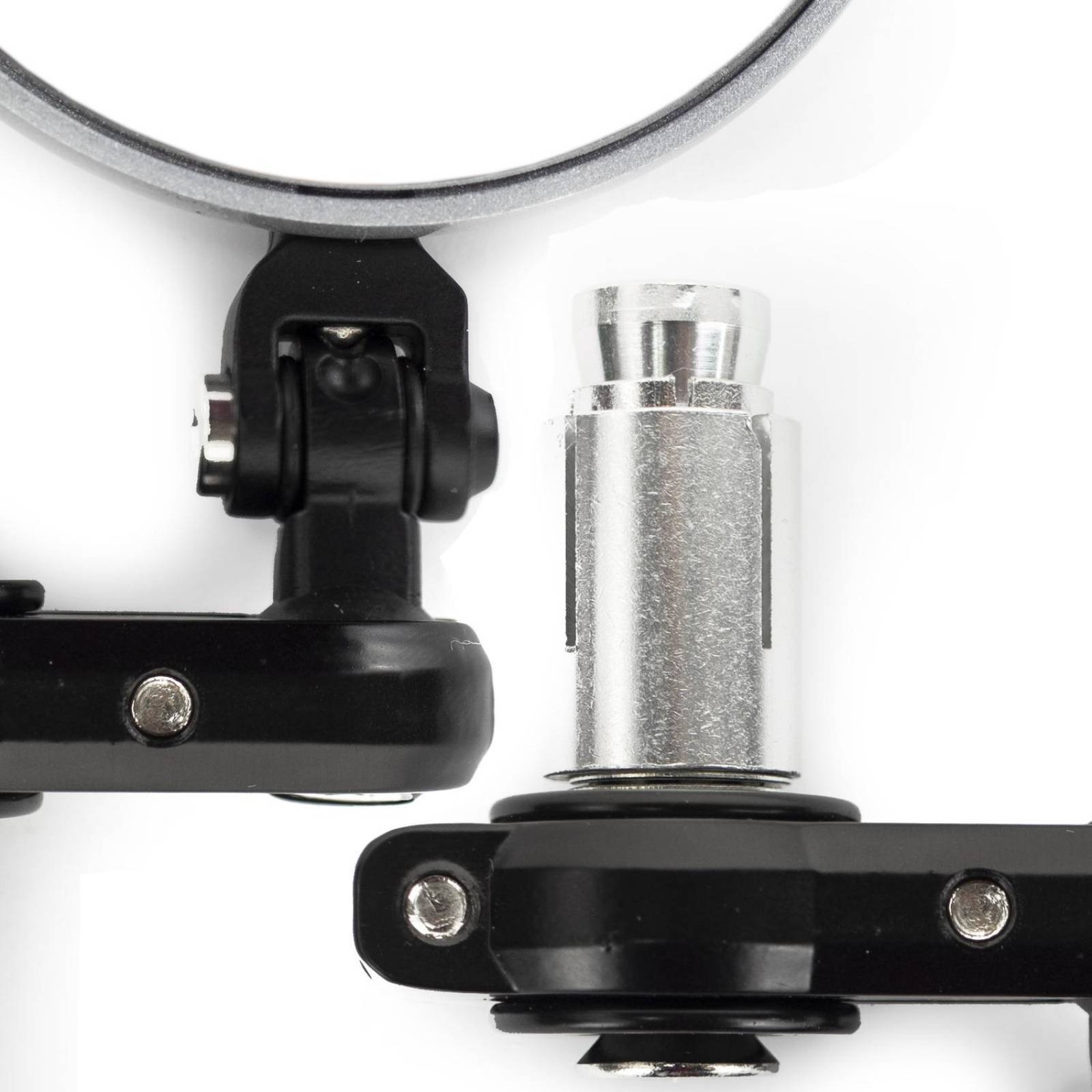 Juego De Espejos Café Racer Para Moto Universal Cromado 