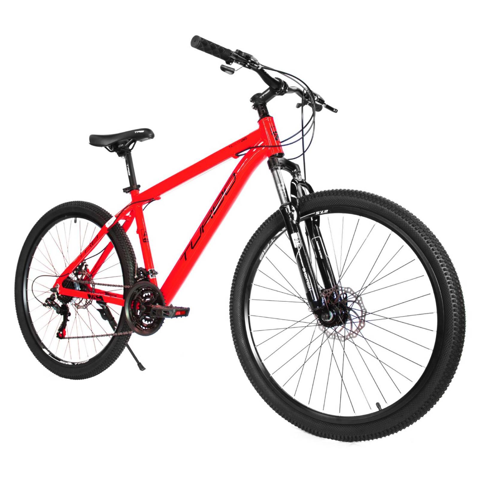 Bicicleta R27.5 Montaña rojo 21V TX 7.1 Turbo 