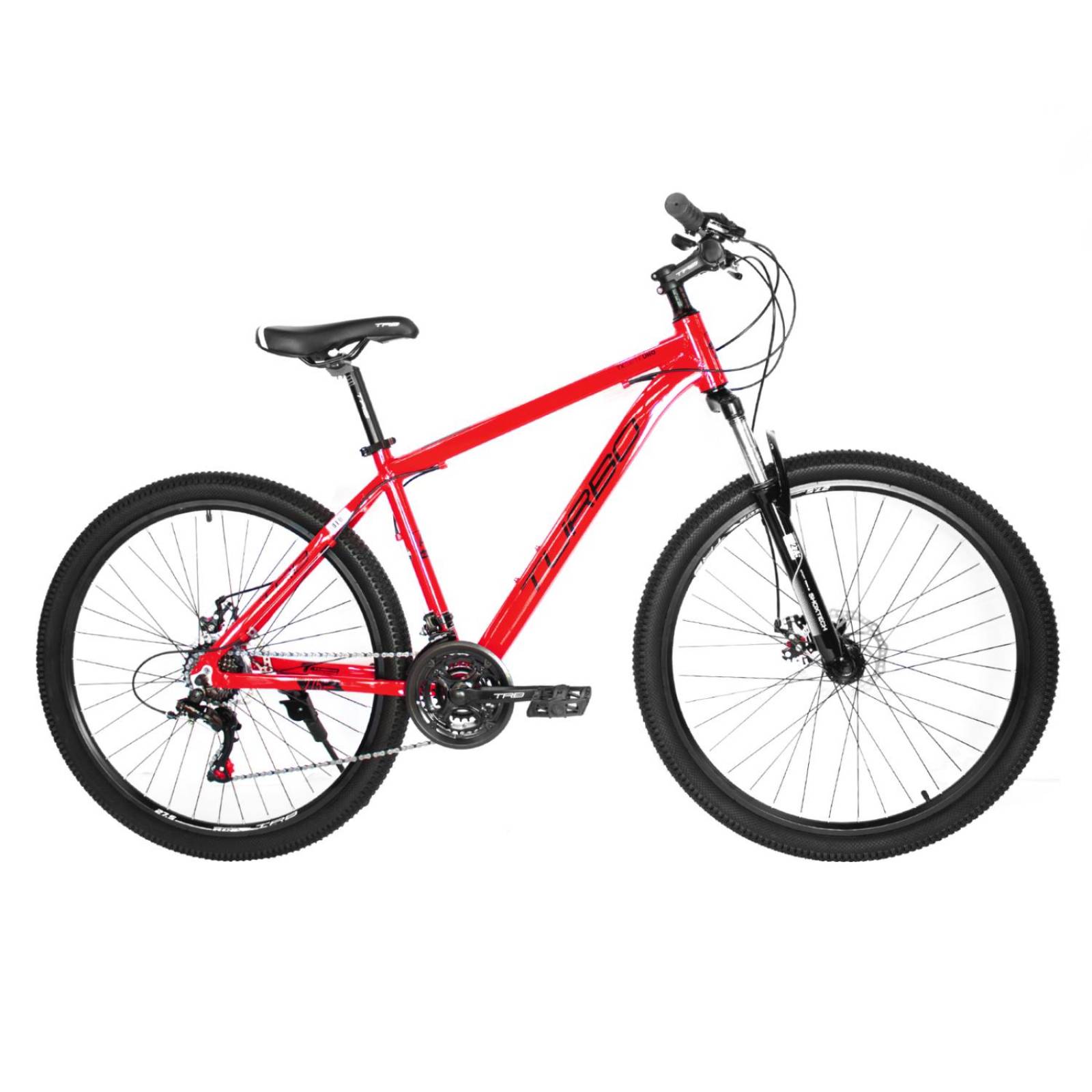 Bicicleta R27.5 Montaña rojo 21V TX 7.1 Turbo 