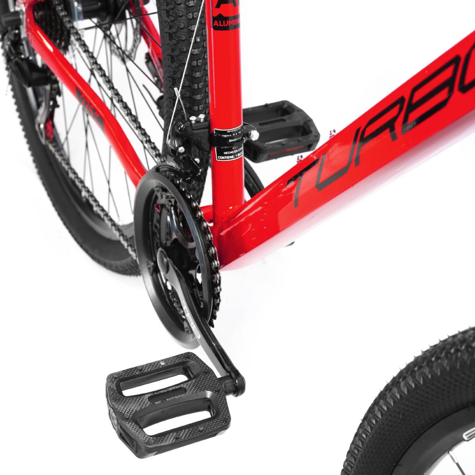 Bicicleta R27.5 Montaña rojo 21V TX 7.1 Turbo 