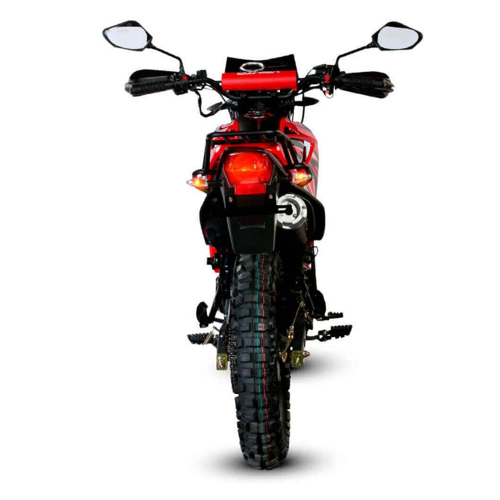 Motocicleta Crossmax 150 CC Vento Color Rojo con negro