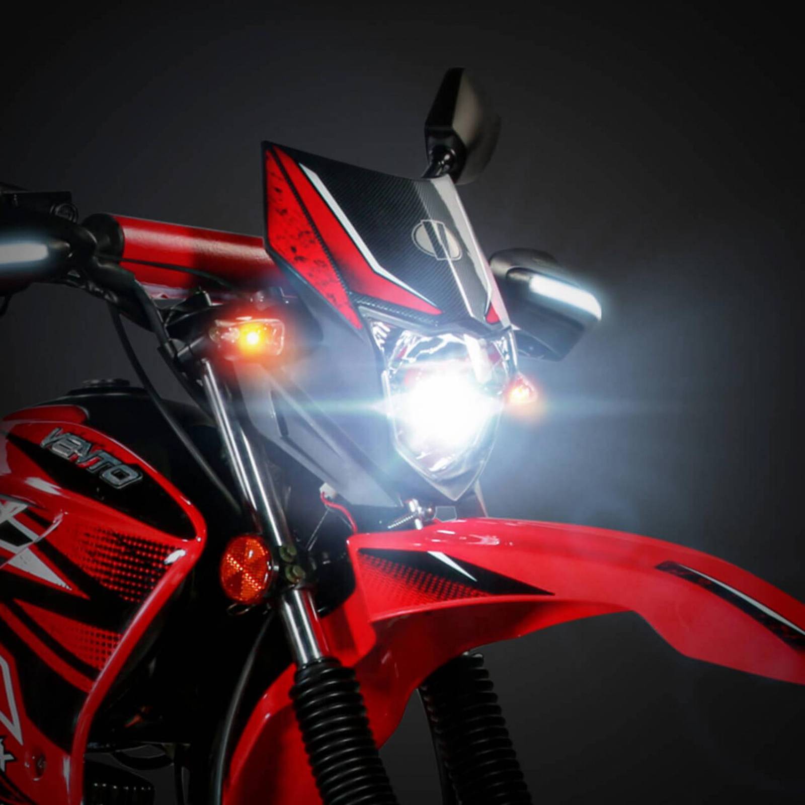 Motocicleta Crossmax 150 CC Vento Color Rojo con negro