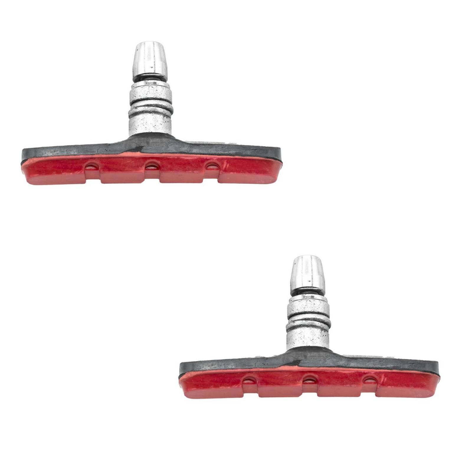 Zapata de Frenos V-Brake para Bicicleta 70mm Rojo Negro 