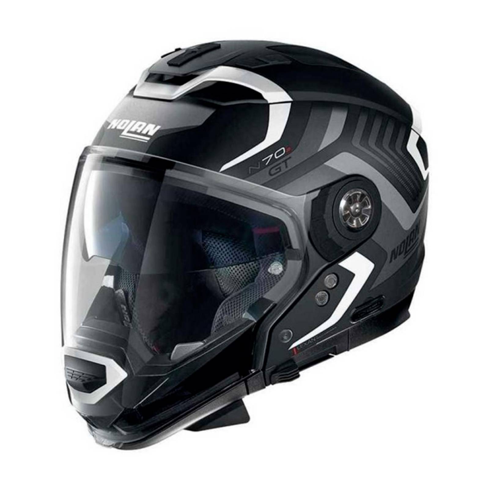 Casco para moto N70-2 GT Spinnaker blanco gris Talla M Nolan 
