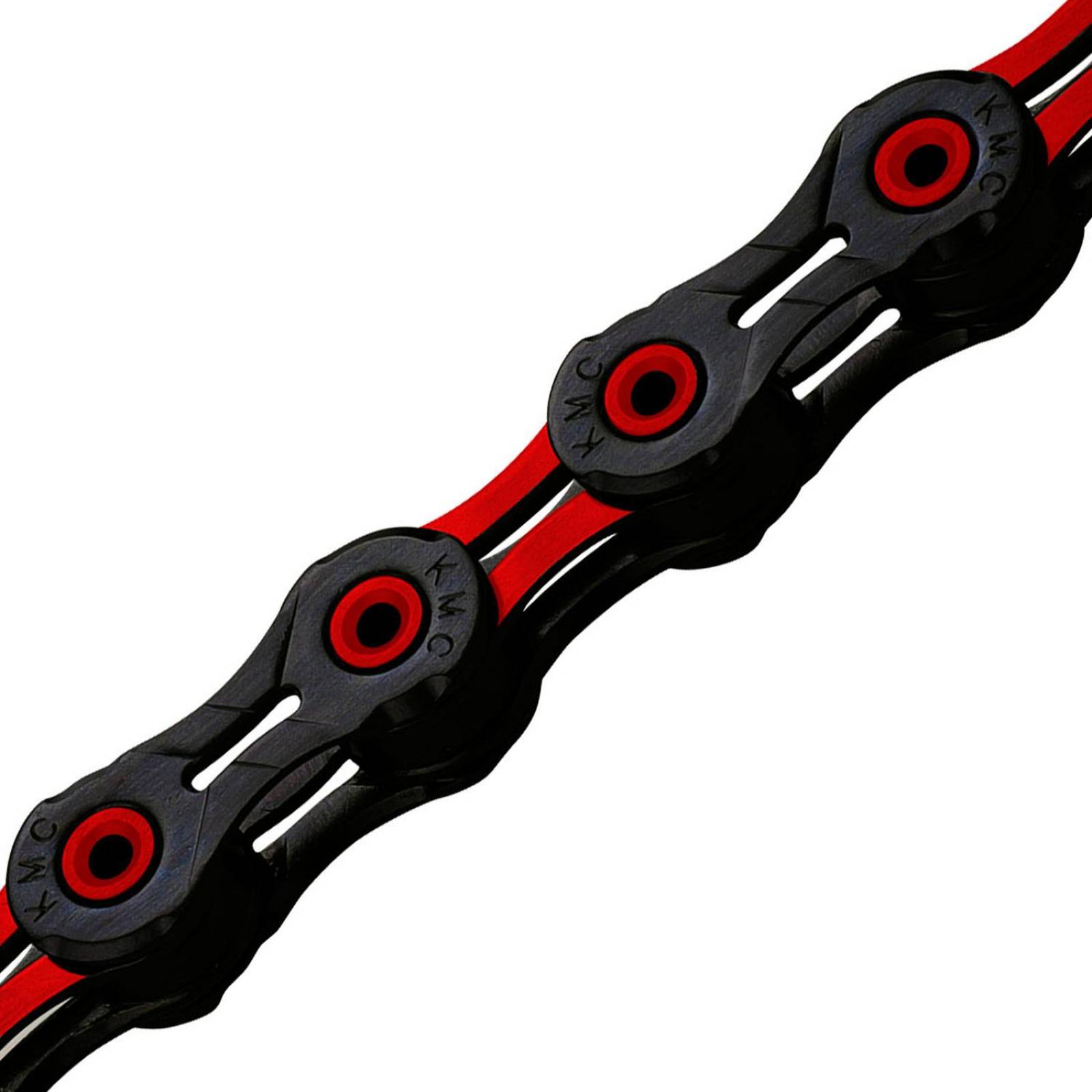 Cadena para bicicleta 12 pasos 126L 1/2x11/128 rojo DLC KMC 