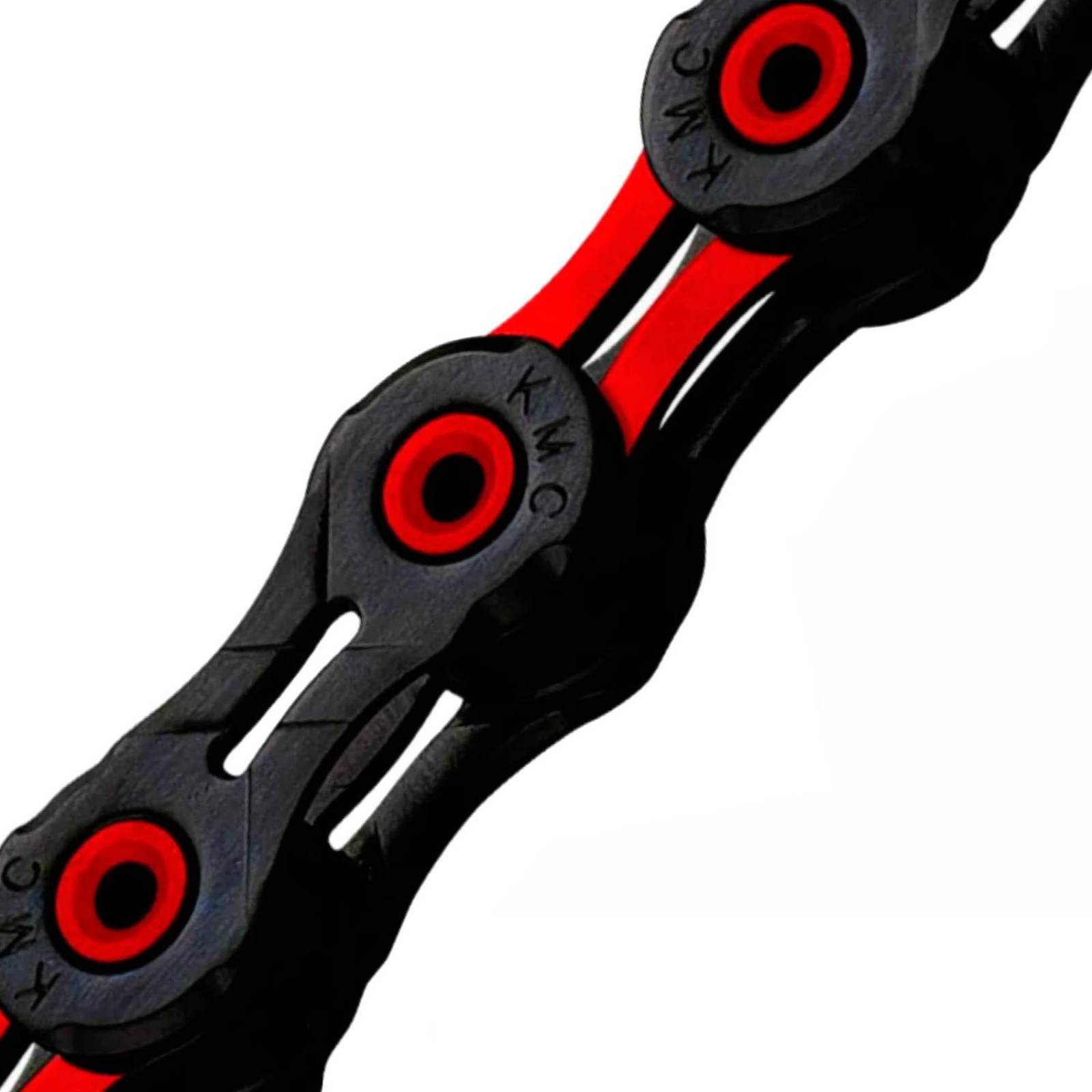 Cadena para bicicleta 12 pasos 126L 1/2x11/128 rojo DLC KMC 