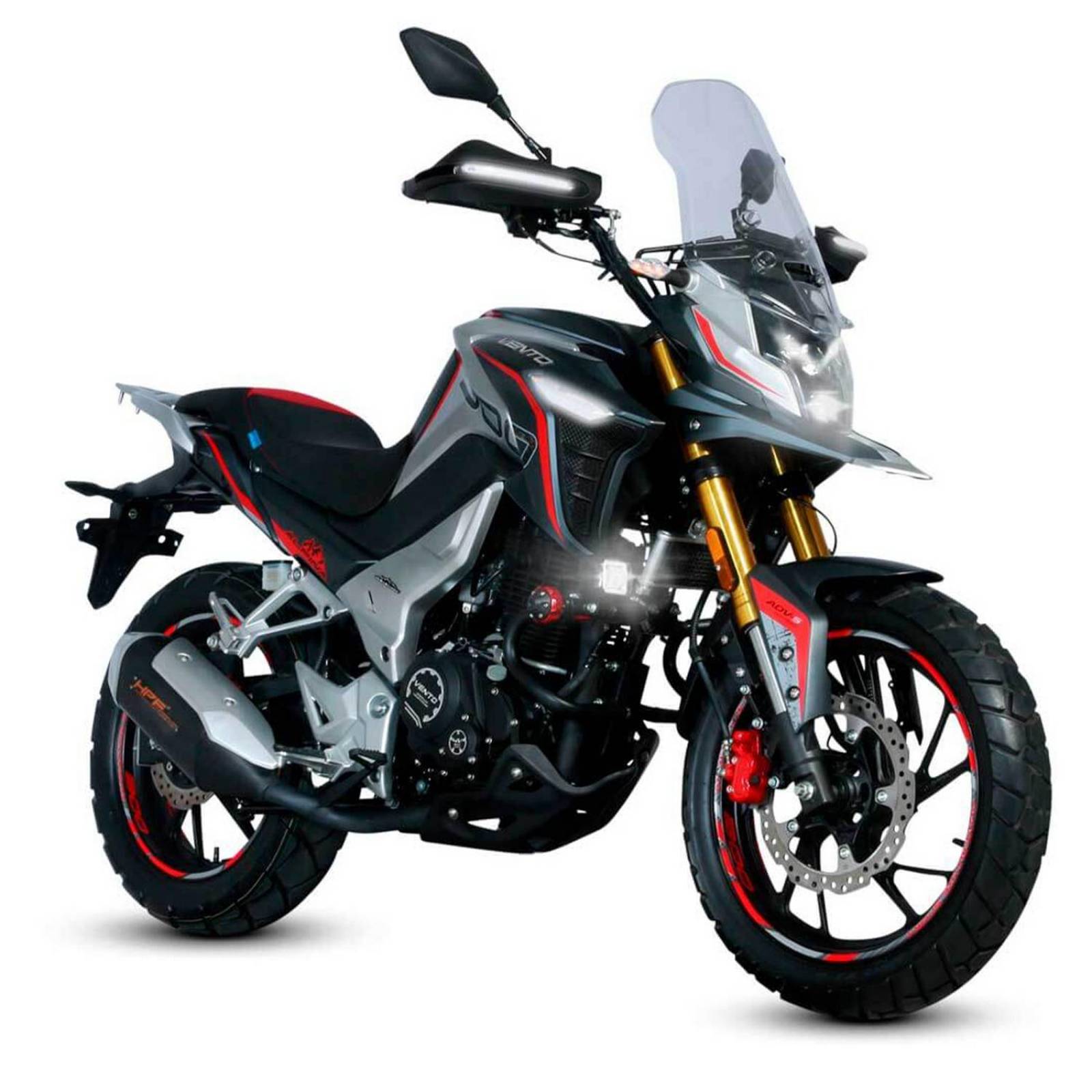 Motocicleta Vento Alpina 300 Negra Roja 2024 