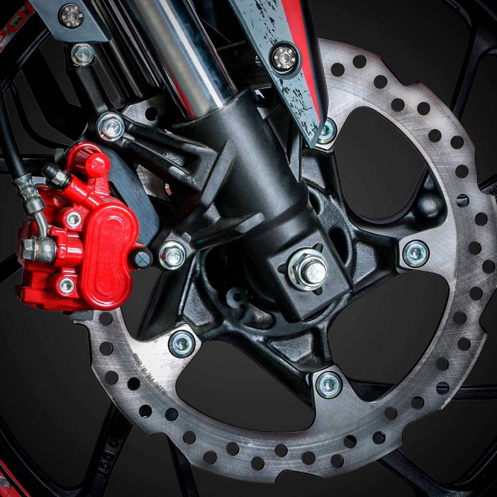 Motocicleta Vento Alpina 300 Negra Roja 2024 