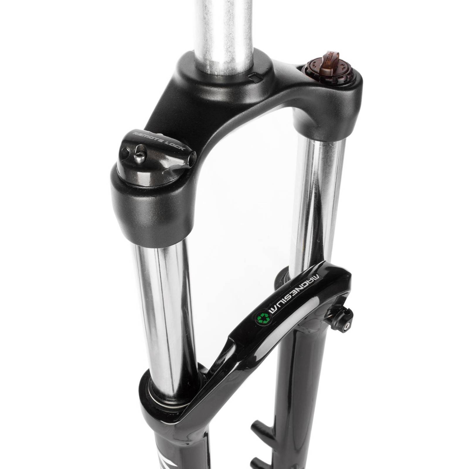 Tijera para bicicleta 27.5 aluminio negro con suspensión remota freno disco 595S(AMS) 28.6x25.4x220 