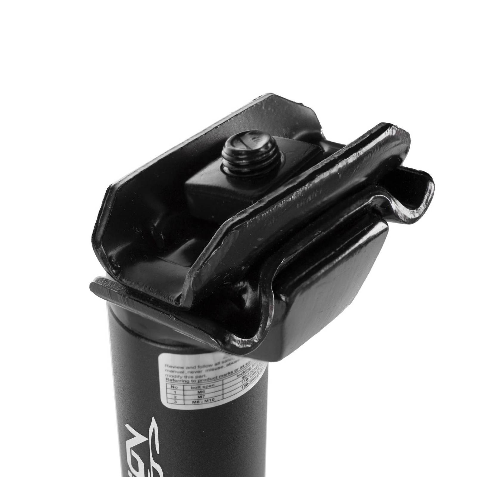 Poste de asiento para bicicleta aluminio negro SP-C208 31.8 mm 400 mm Vision 