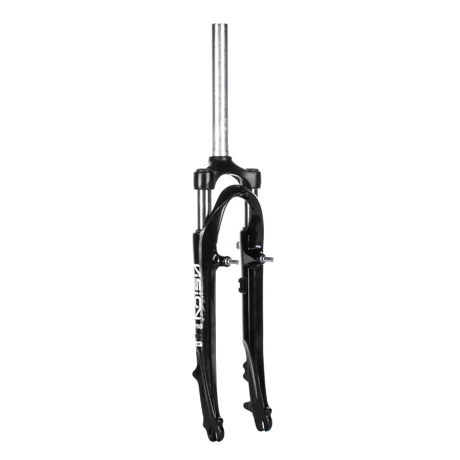 Tijera de bici 700 alum negro suspension rec 45mm V-brake/freno disco IS 141 28.6x25.4x220 Vision 