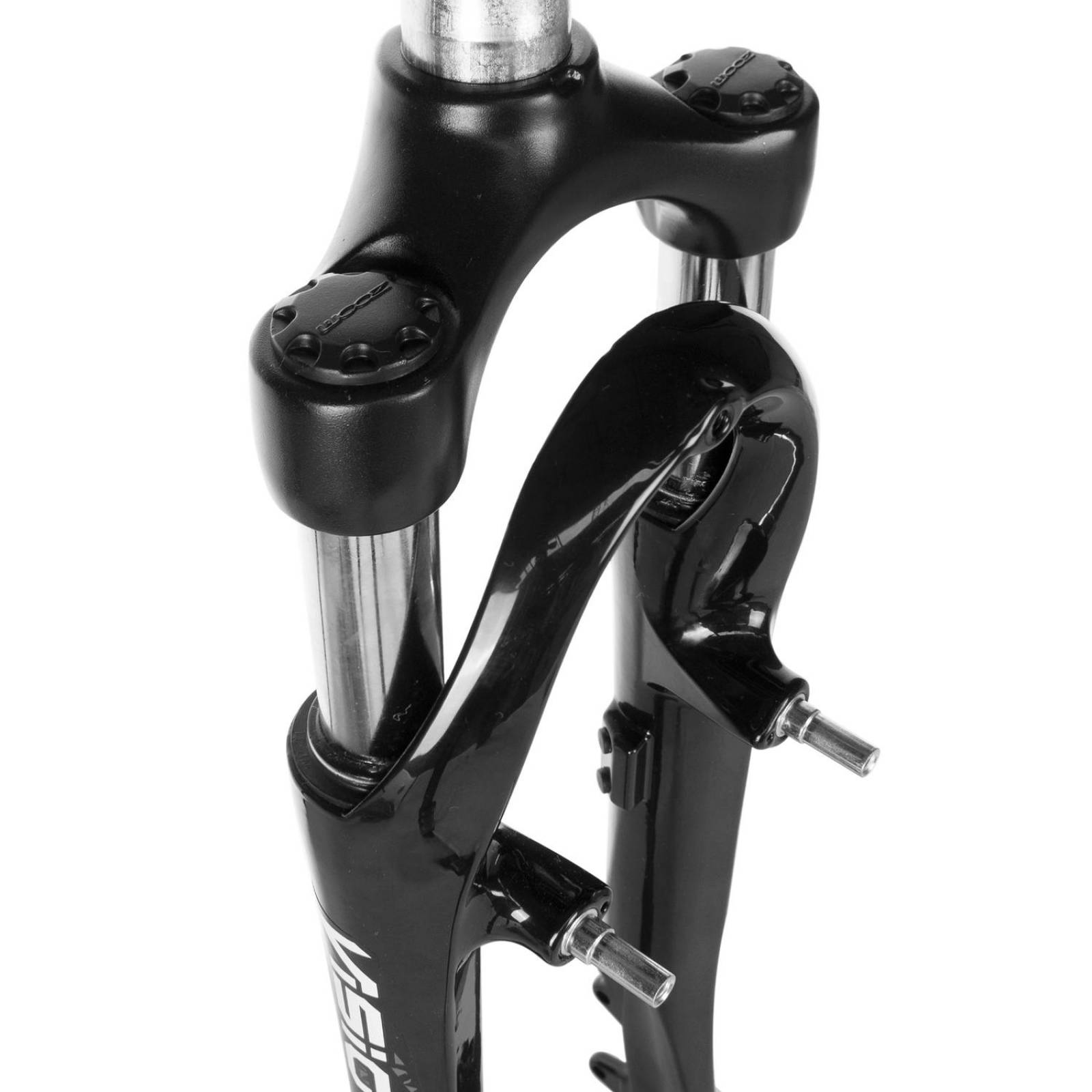 Tijera de bici 700 alum negro suspension rec 45mm V-brake/freno disco IS 141 28.6x25.4x220 Vision 