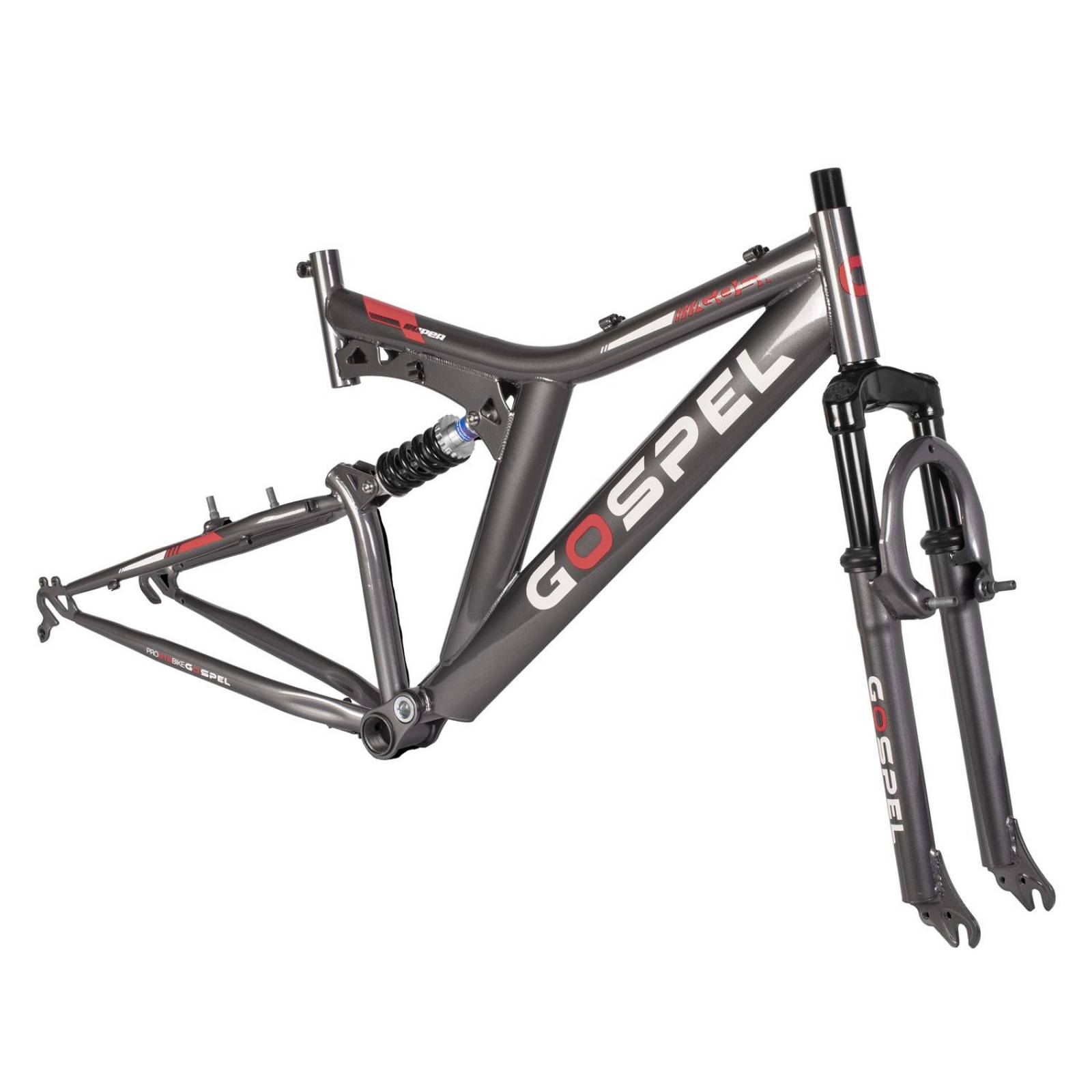 Cuadro para bicicleta R26 suspension gris Gillespie Gospel 