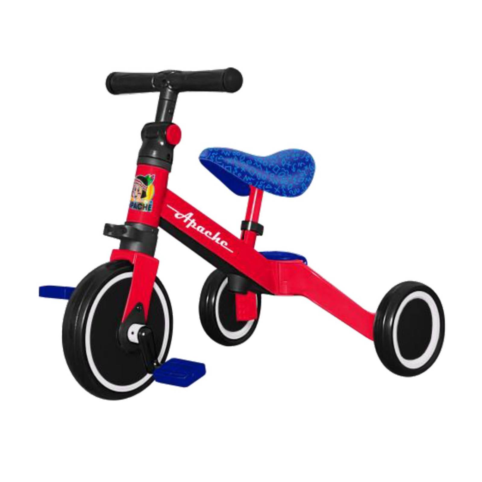 Triciclo de balance rojo modelo 3 en 1 T0-TTAP Apache 