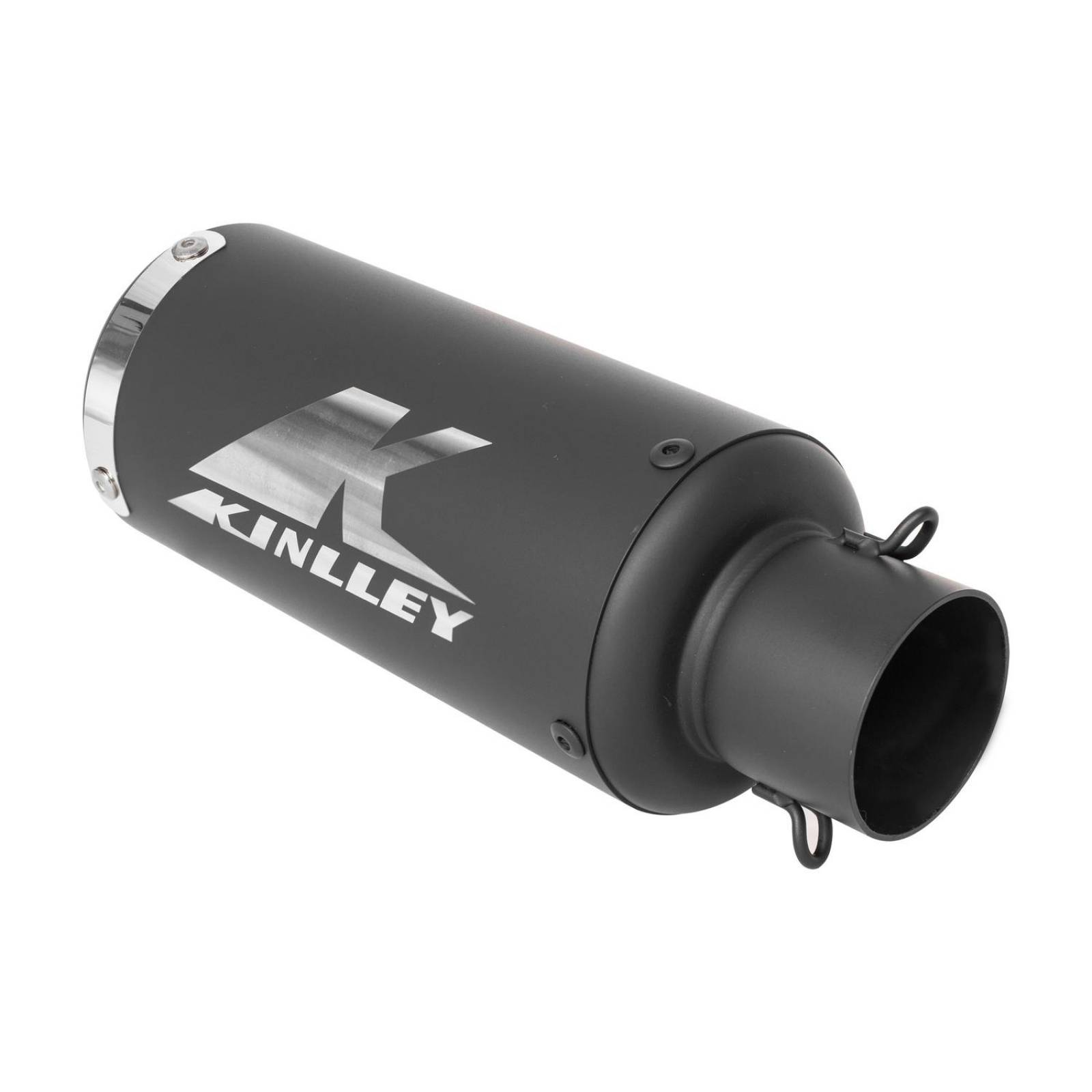 Escape para moto negro mate 38/51mm Universal Kinlley 