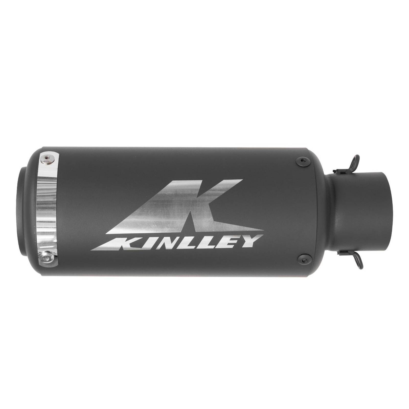 Escape para moto negro mate 38/51mm Universal Kinlley 