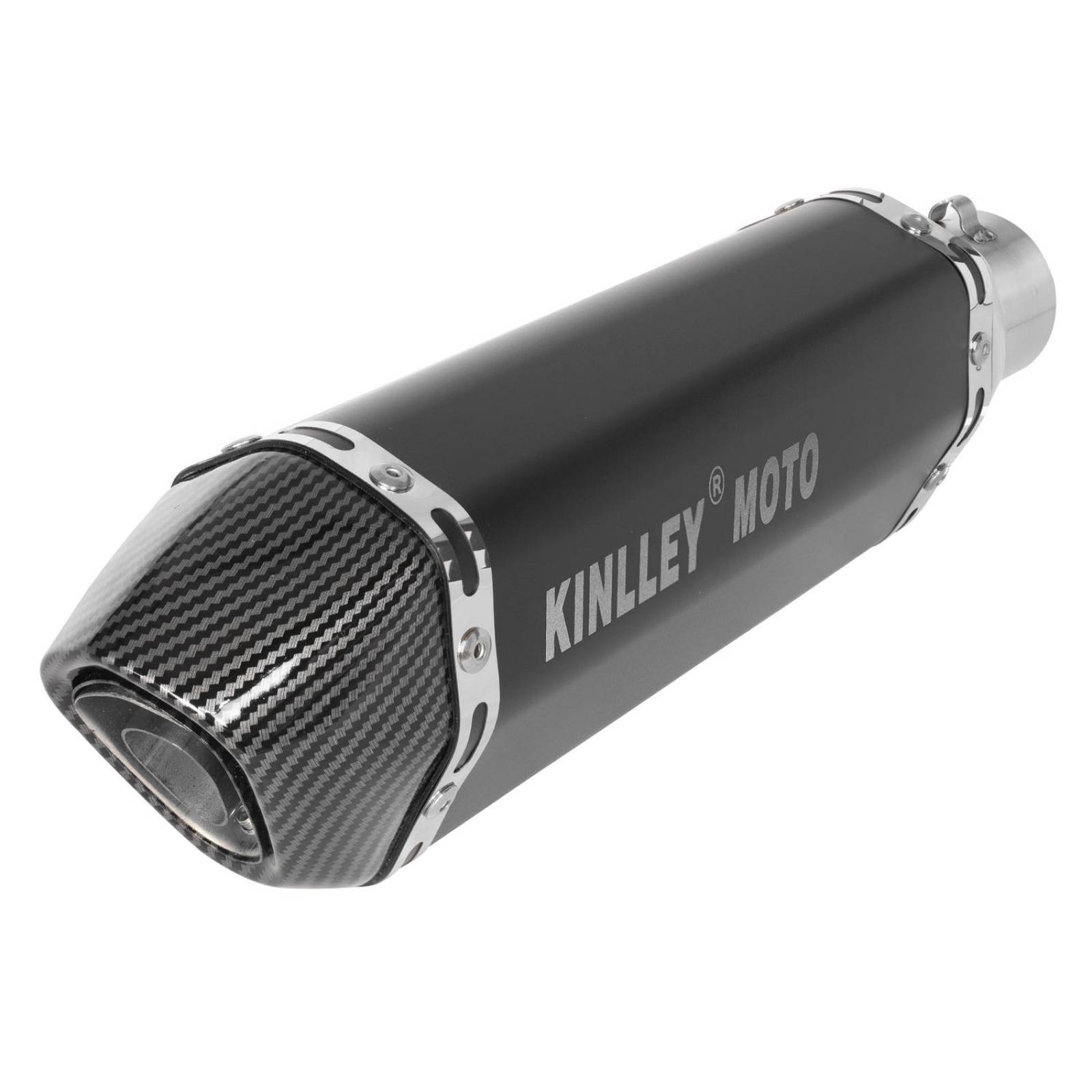 Escape para moto deportivo negro 35/51mm Universal Kinlley 