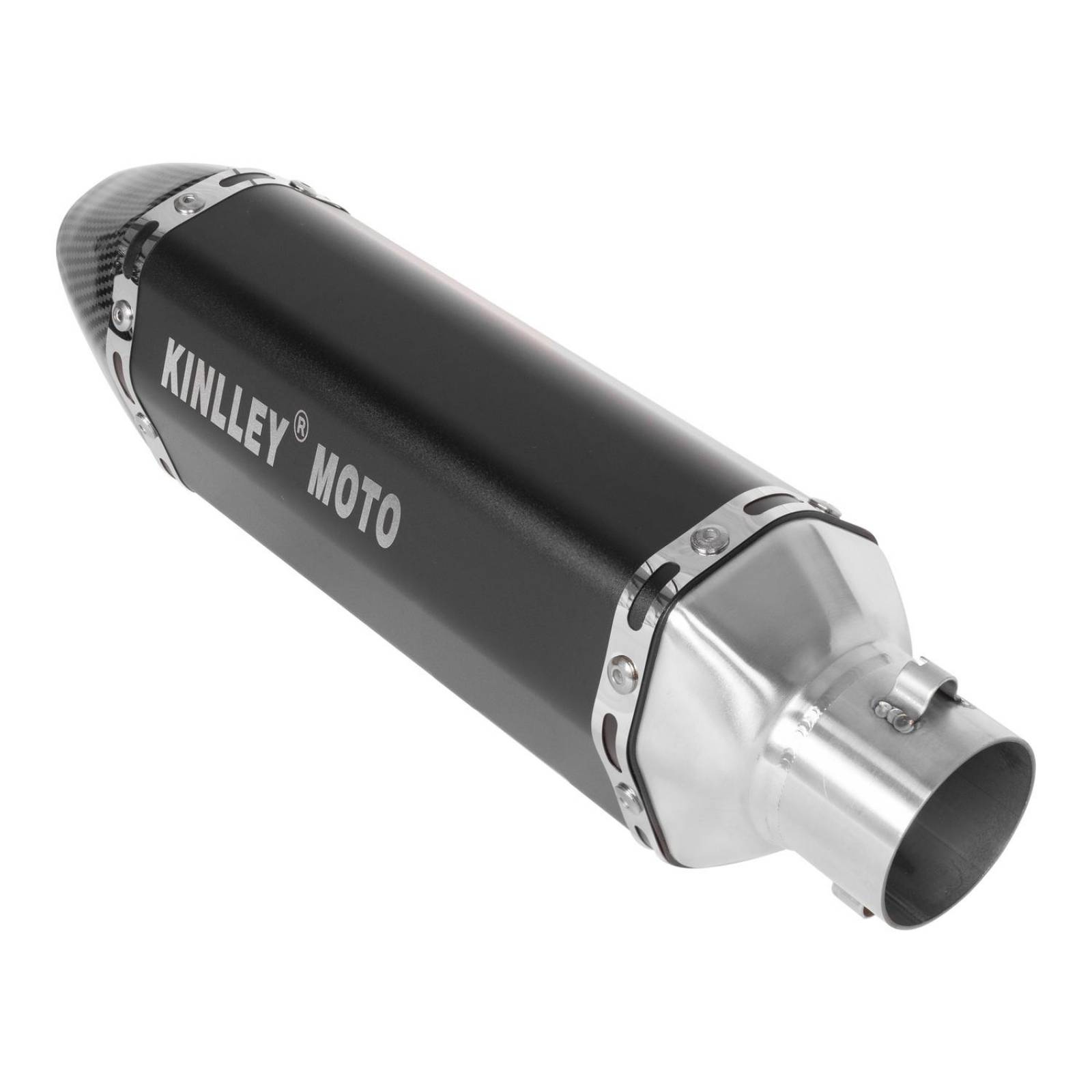 Escape para moto deportivo negro 35/51mm Universal Kinlley 